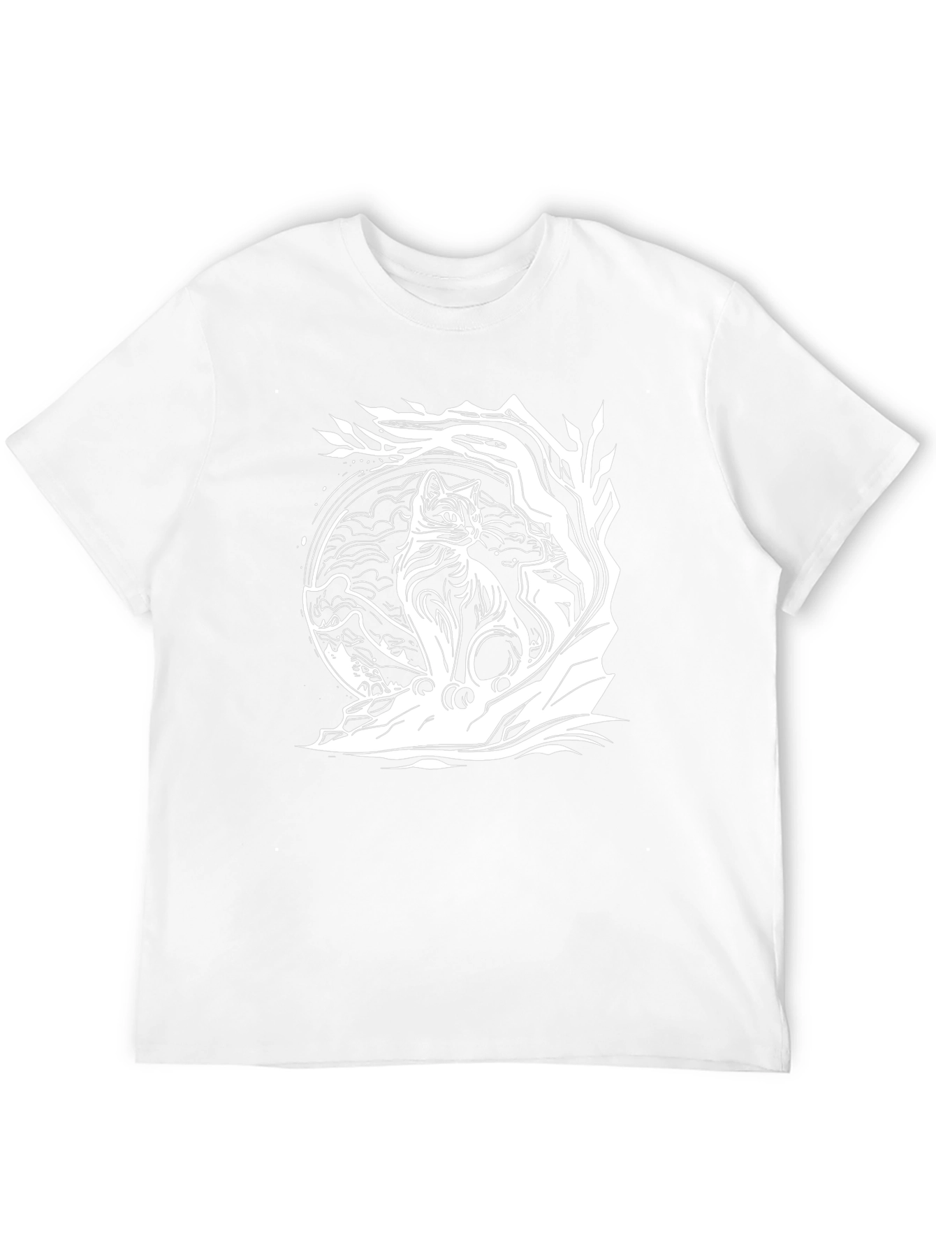 Unique Black Cat Graphic Tee