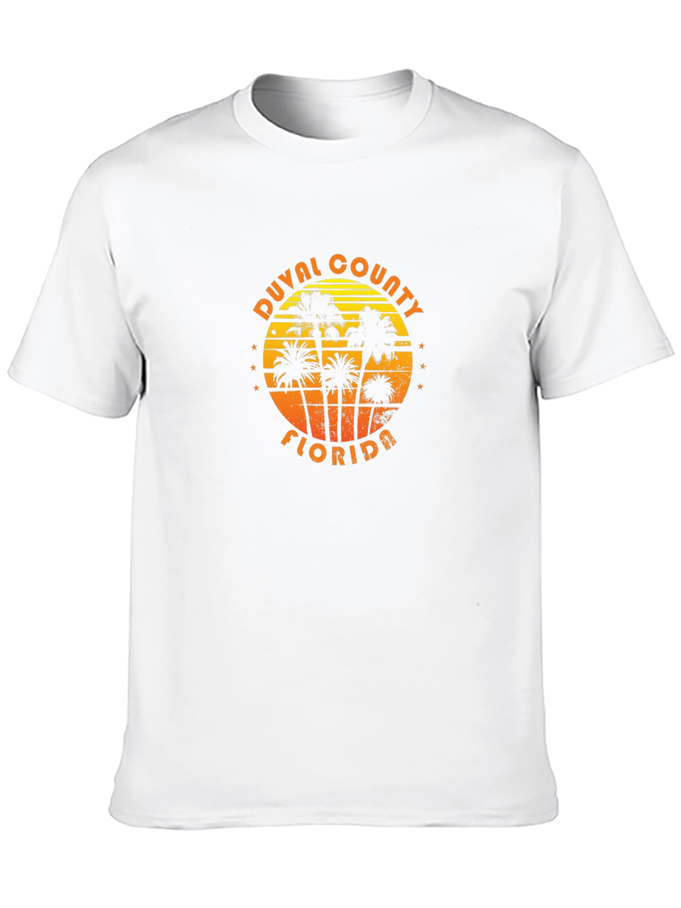 Duval County Florida Palm Tree Graphic T-Shirt