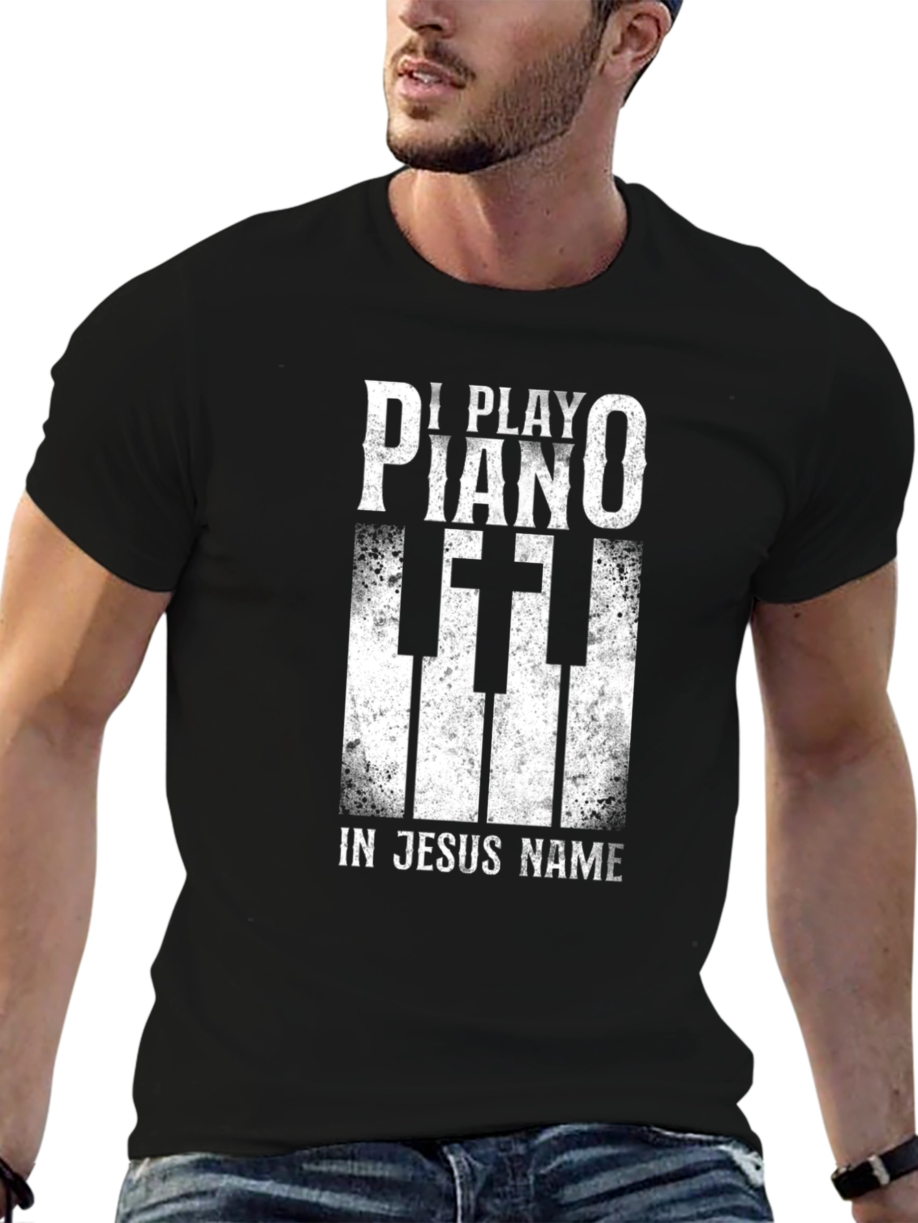 I Play Piano In Jesus Name T-Shirt