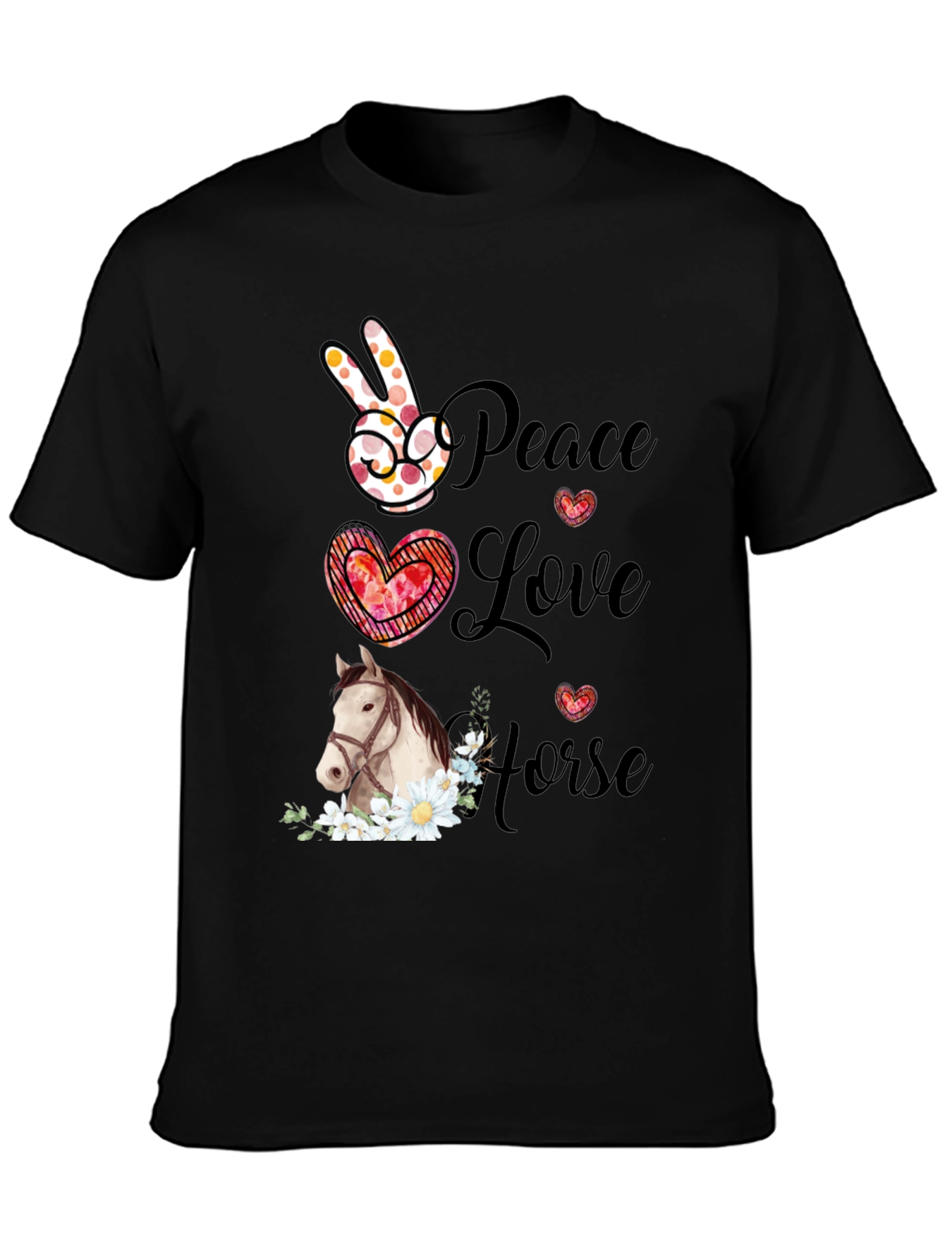 Peace Love Horse T-Shirt