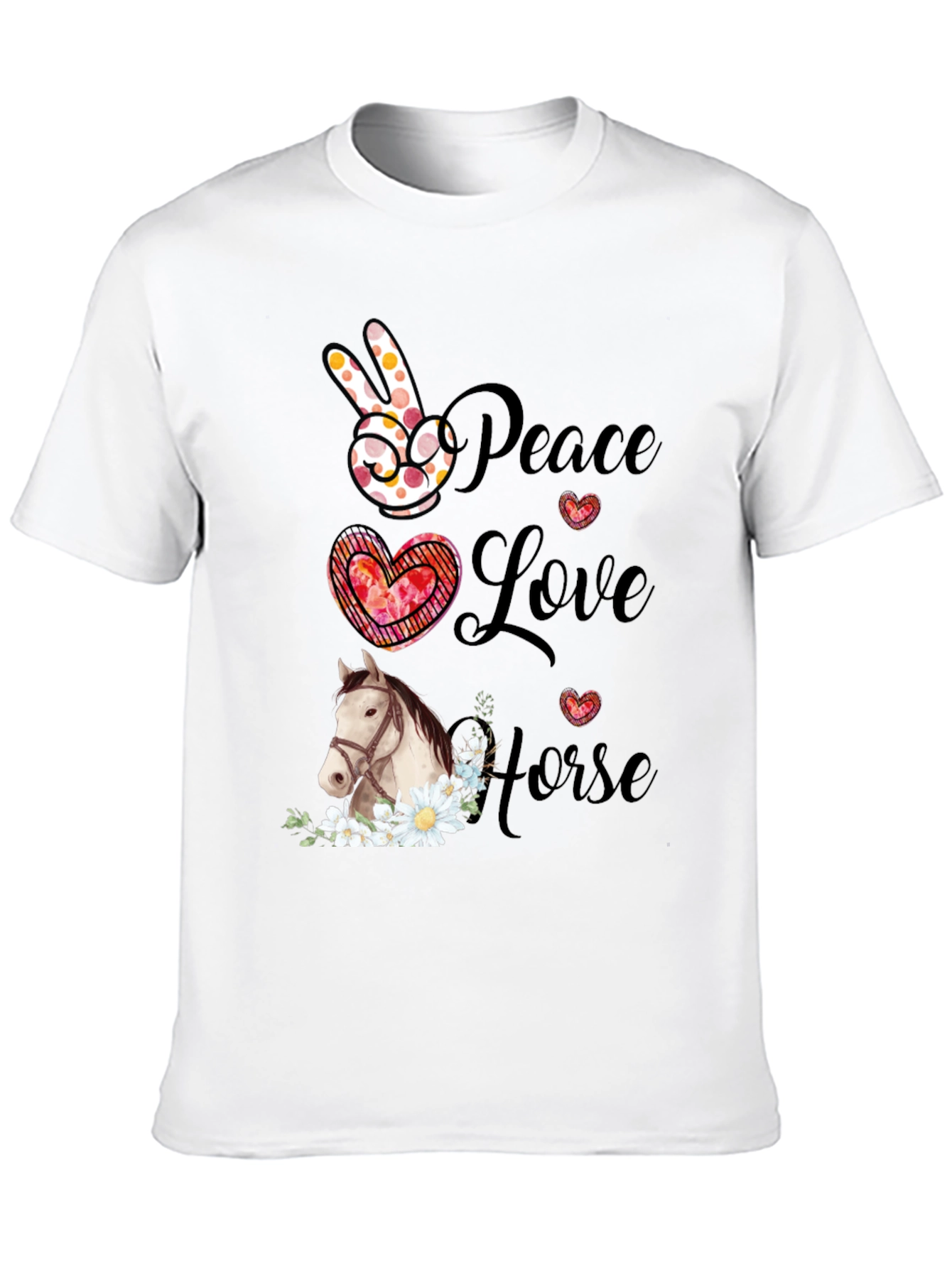 Peace Love Horse T-Shirt