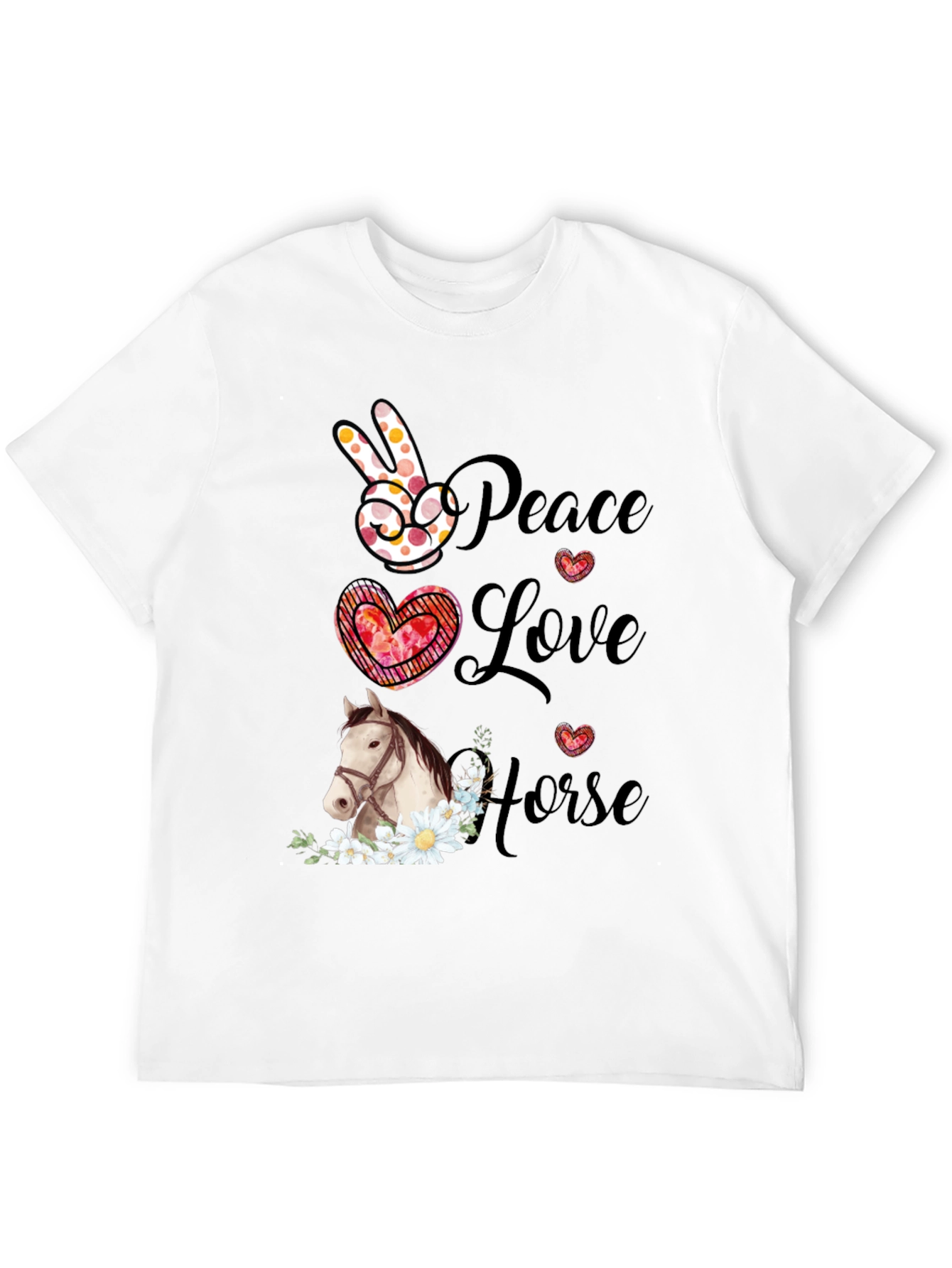 Peace Love Horse T-Shirt