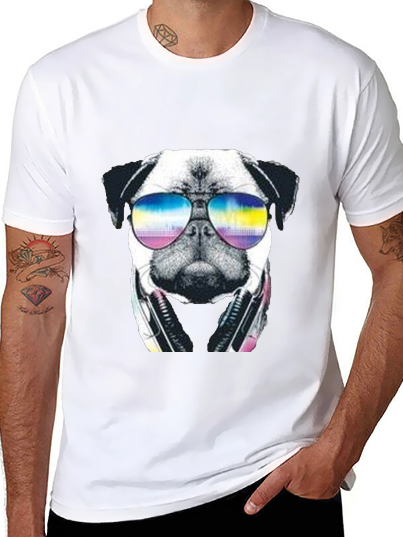 Pug DJ Graphic T-Shirt
