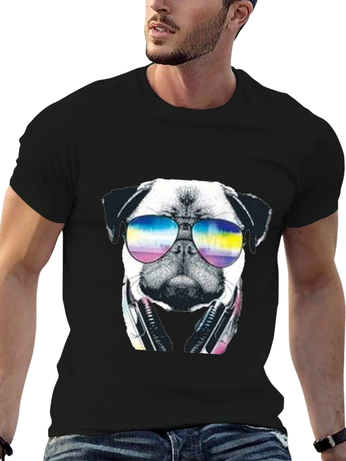 Pug DJ Graphic T-Shirt