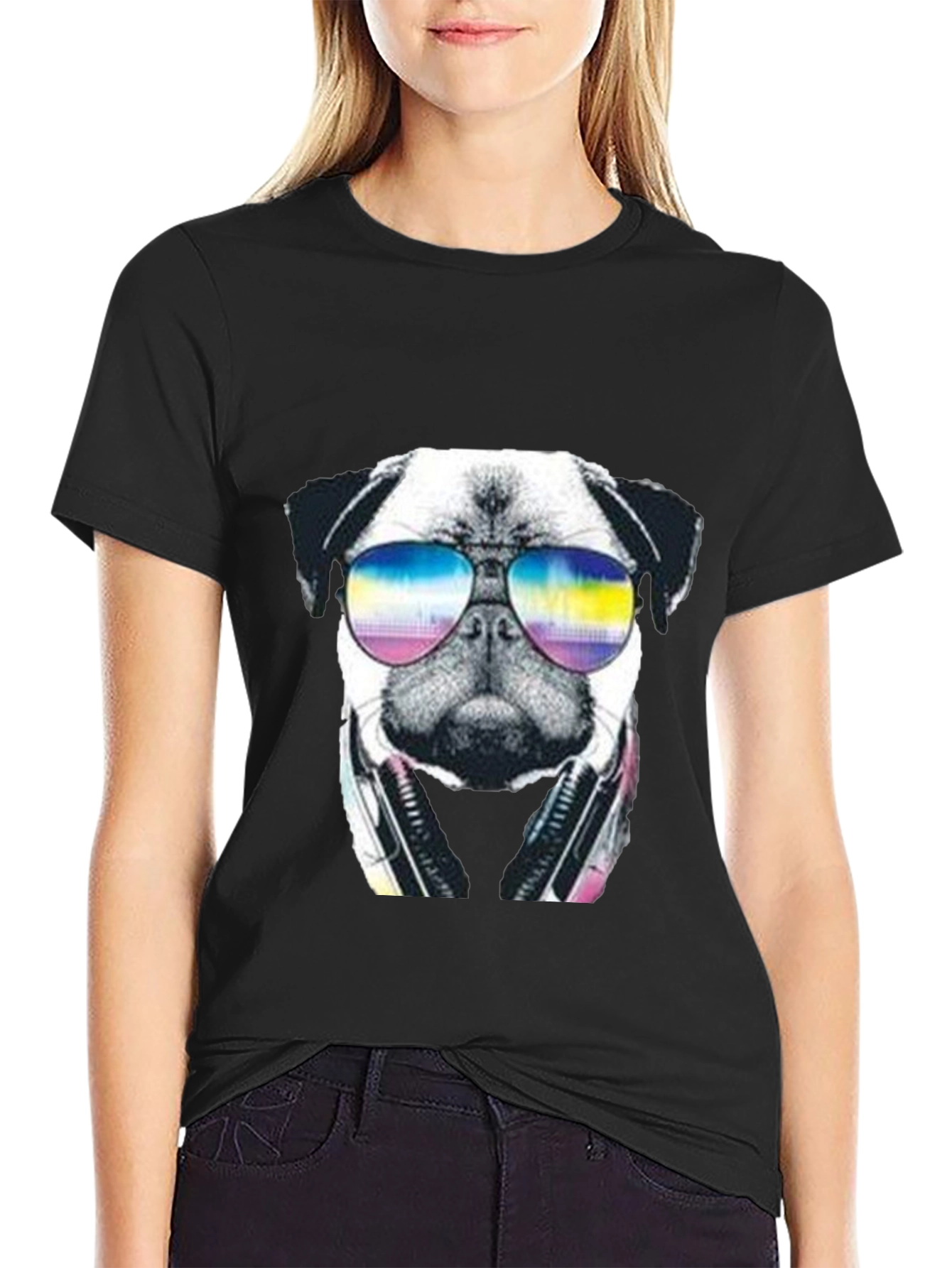 Pug DJ Graphic T-Shirt