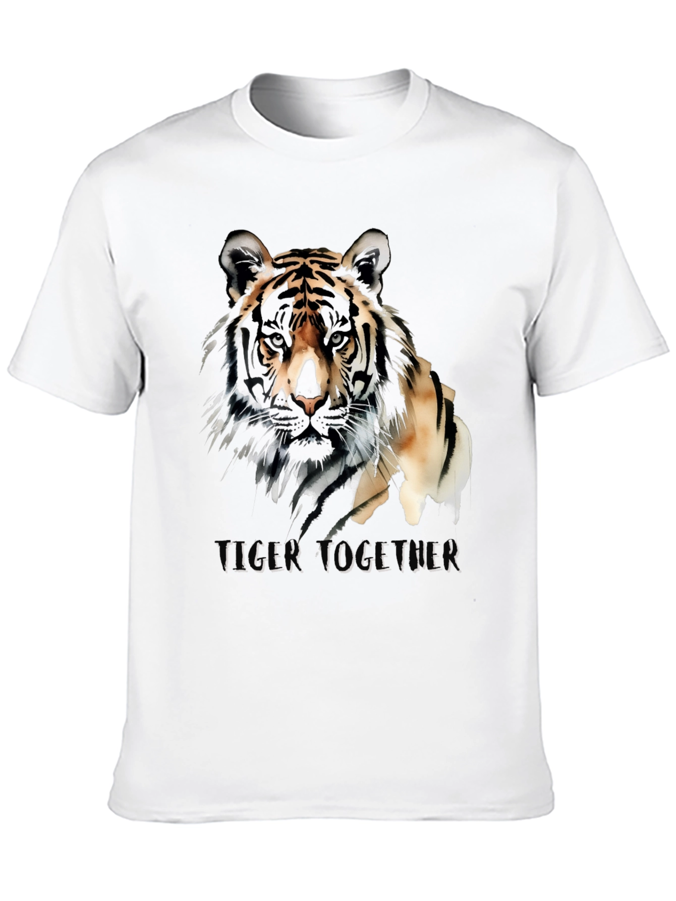 Tiger Together Graphic T-Shirt - Black