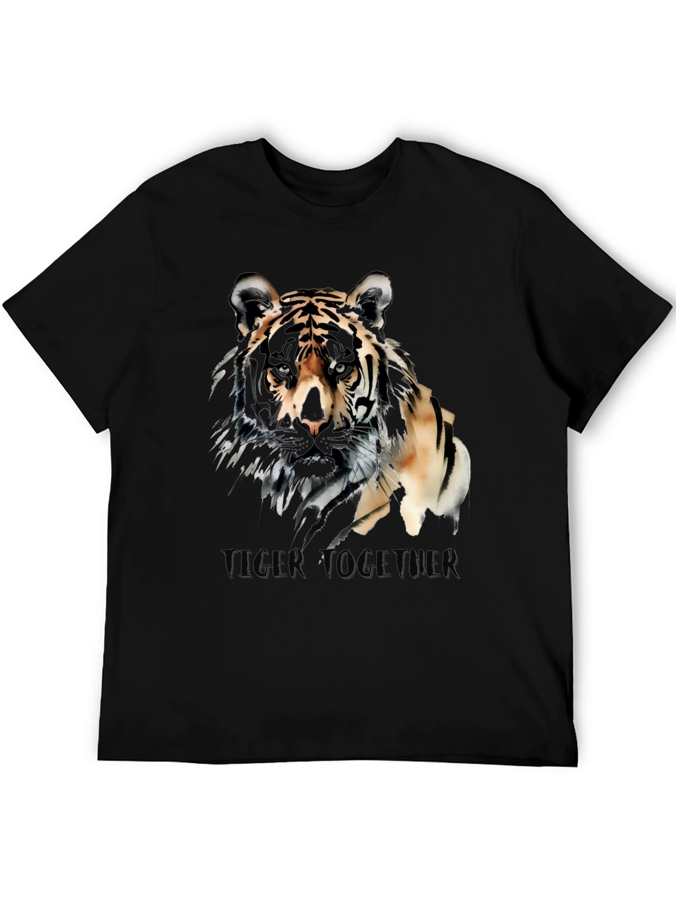 Tiger Together Graphic T-Shirt - Black