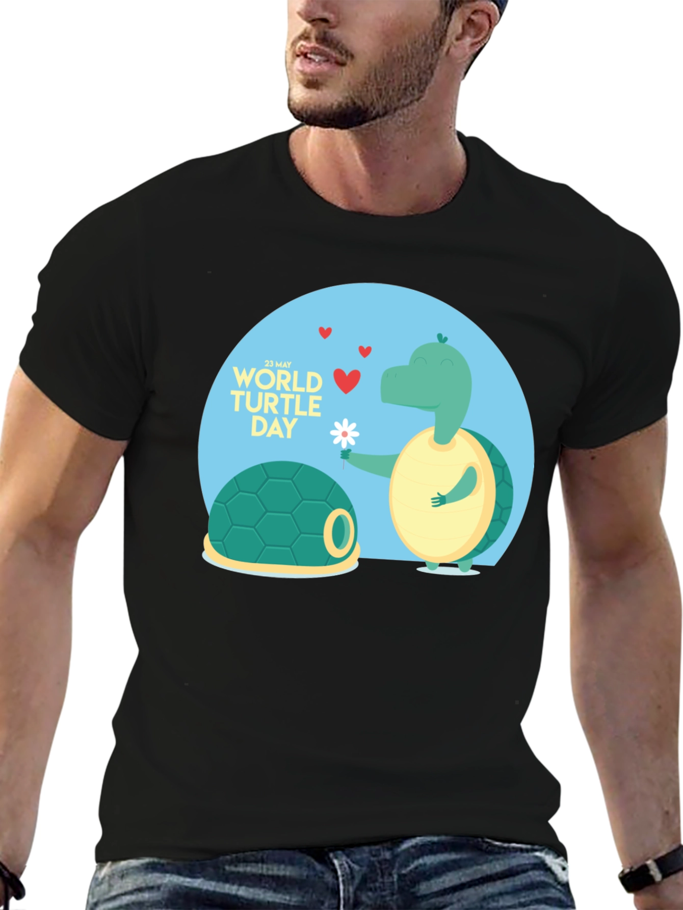 World Turtle Day Black Graphic Tee