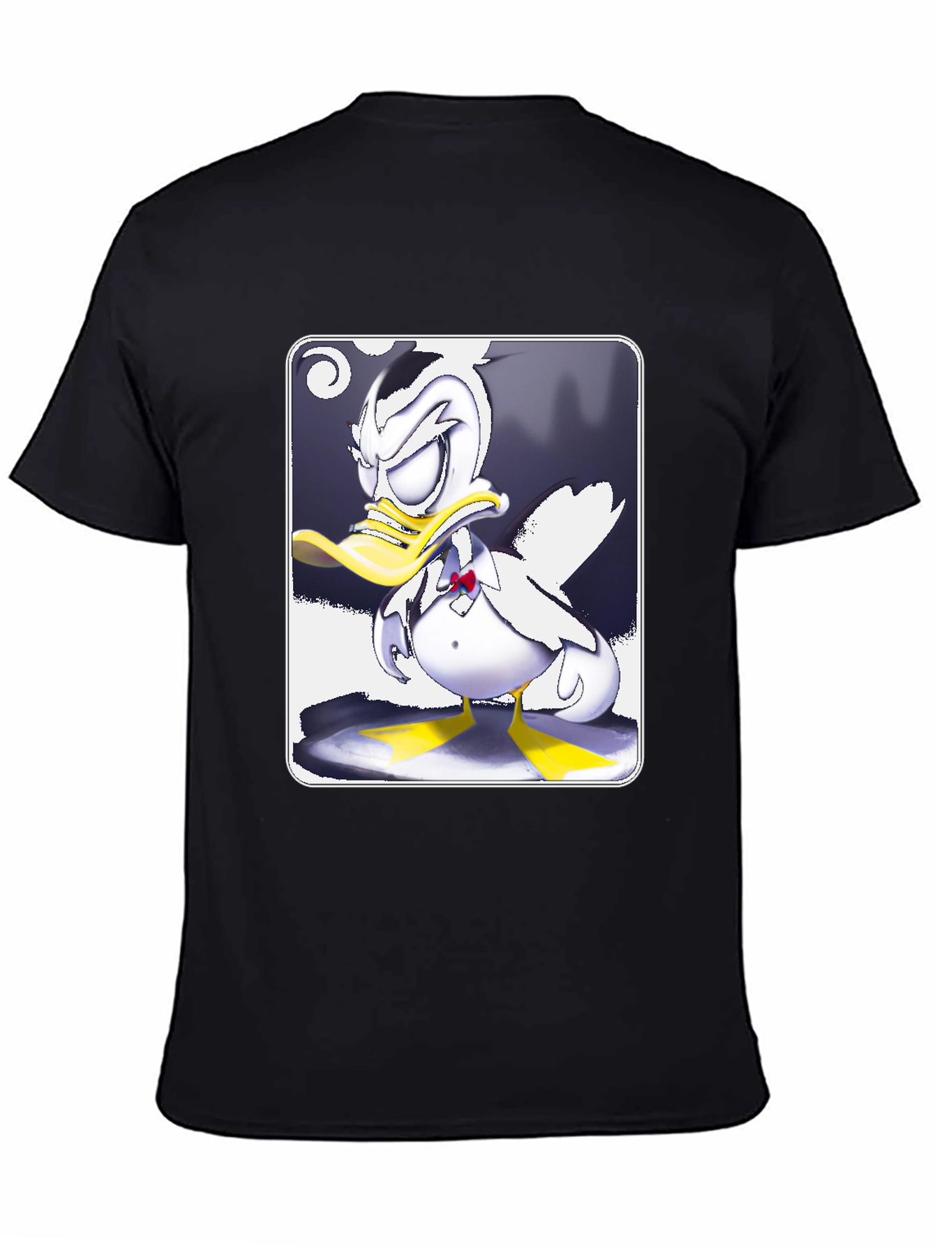 Grumpy Cartoon Duck Graphic Tee