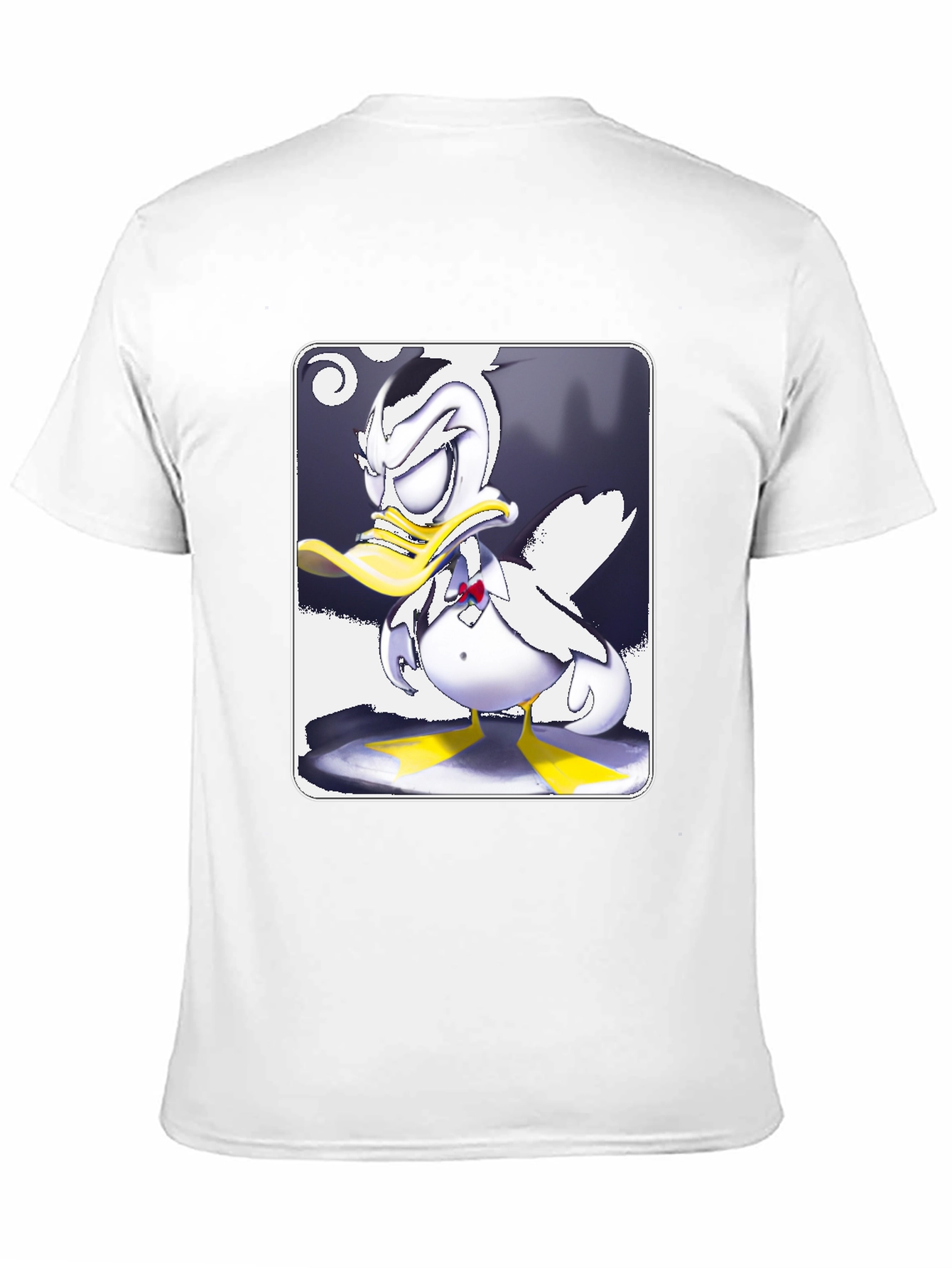 Grumpy Cartoon Duck Graphic Tee
