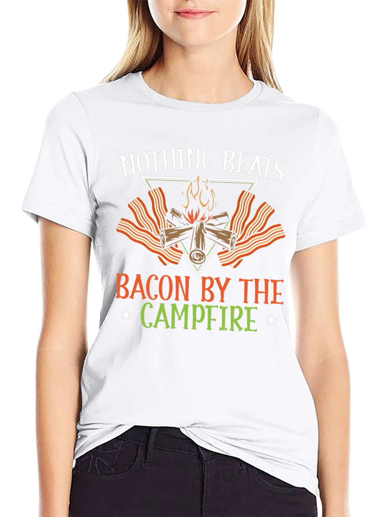 Bacon Campfire T-Shirt - Funny Camping Tee