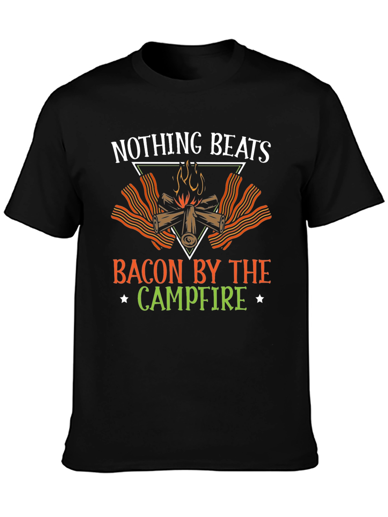 Bacon Campfire T-Shirt - Funny Camping Tee