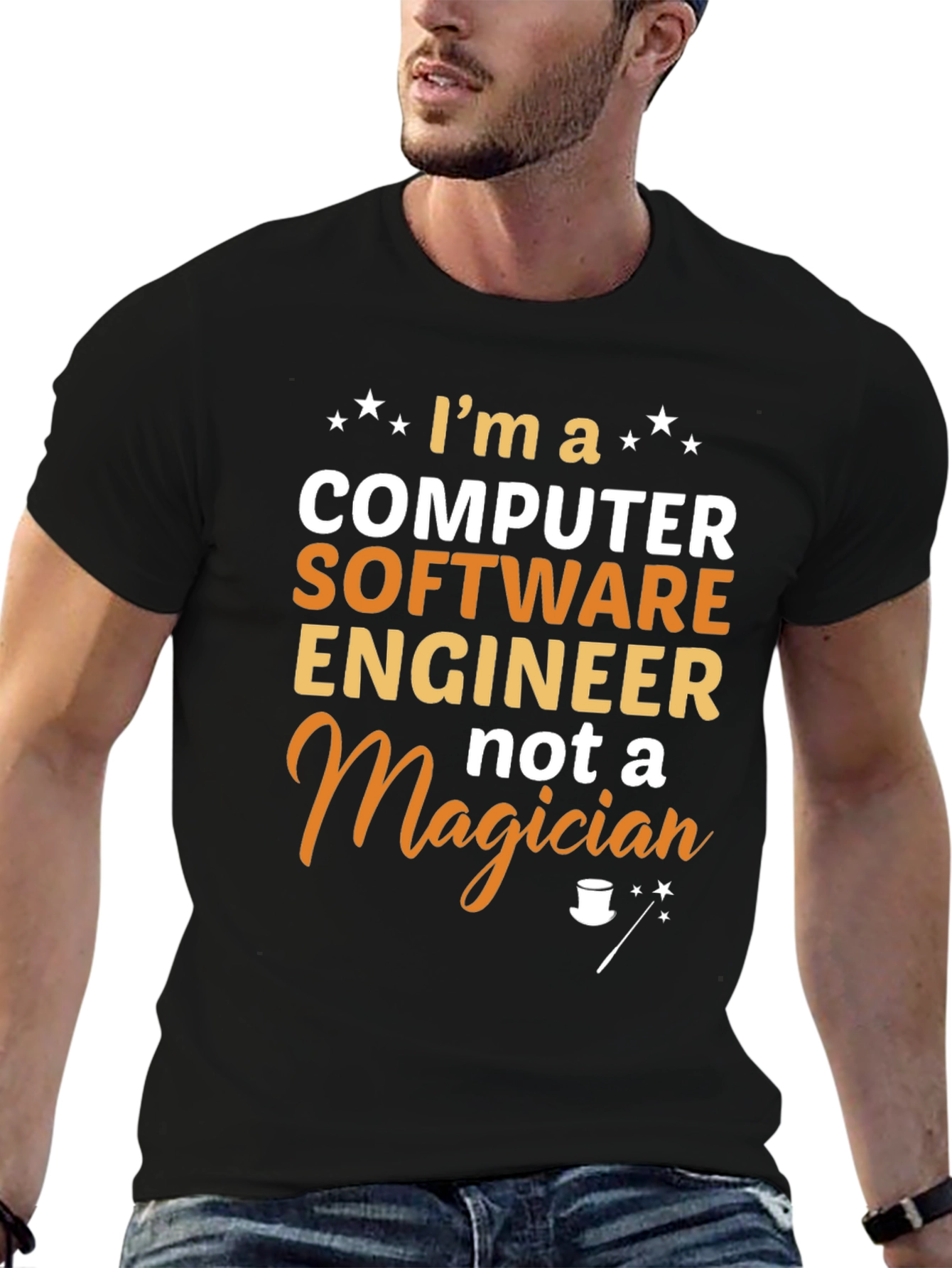 Software Engineer Graphic T-Shirt - Not a Magician