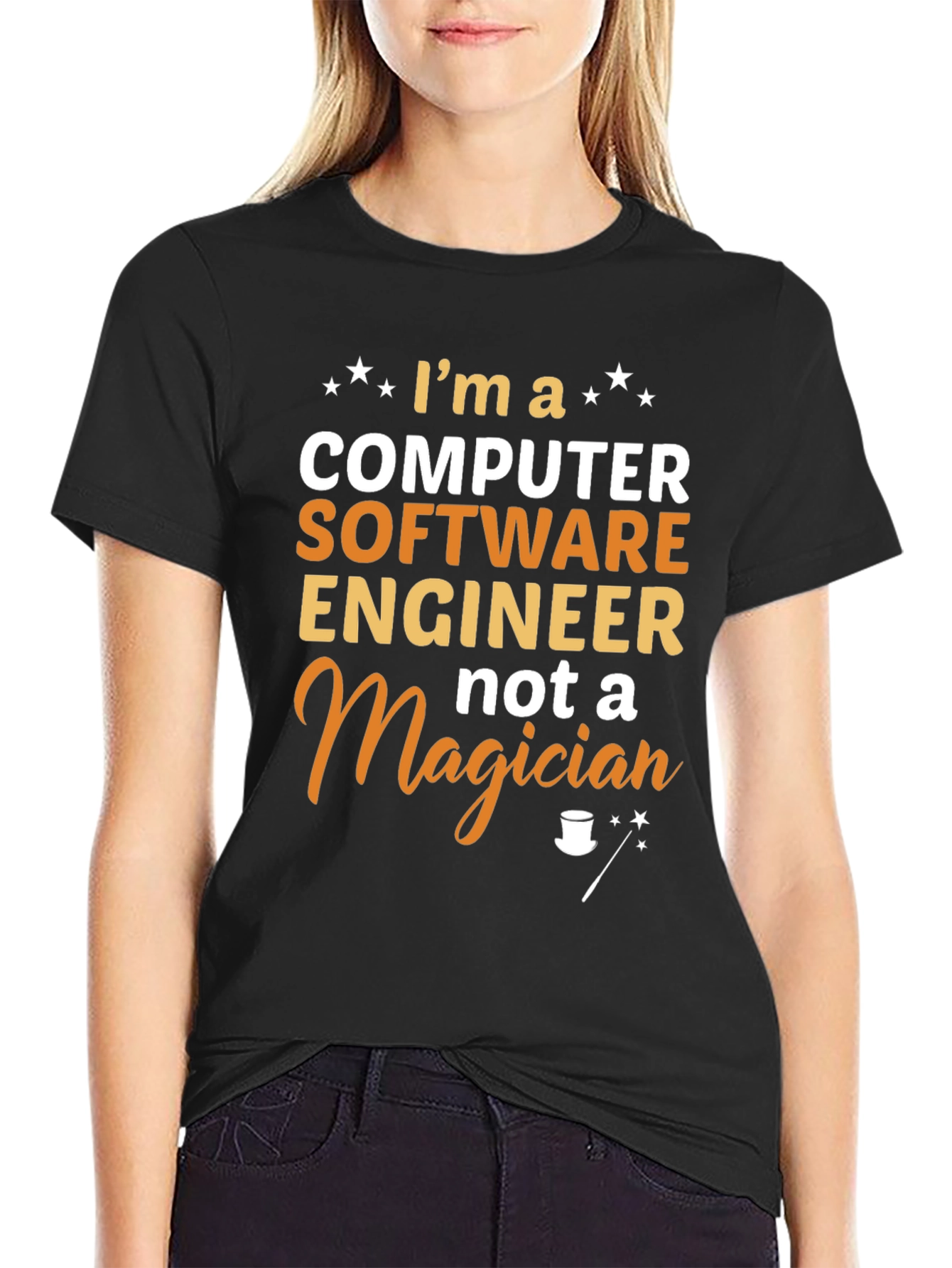 Software Engineer Graphic T-Shirt - Not a Magician
