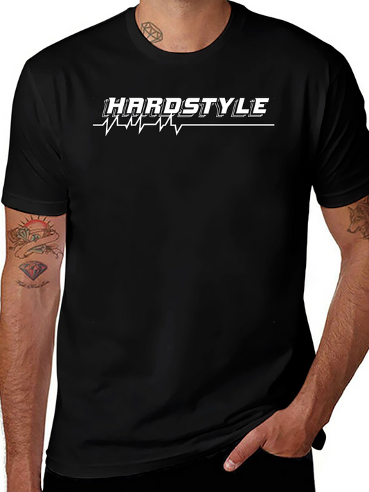Hardstyle Graphic Print Black T-Shirt