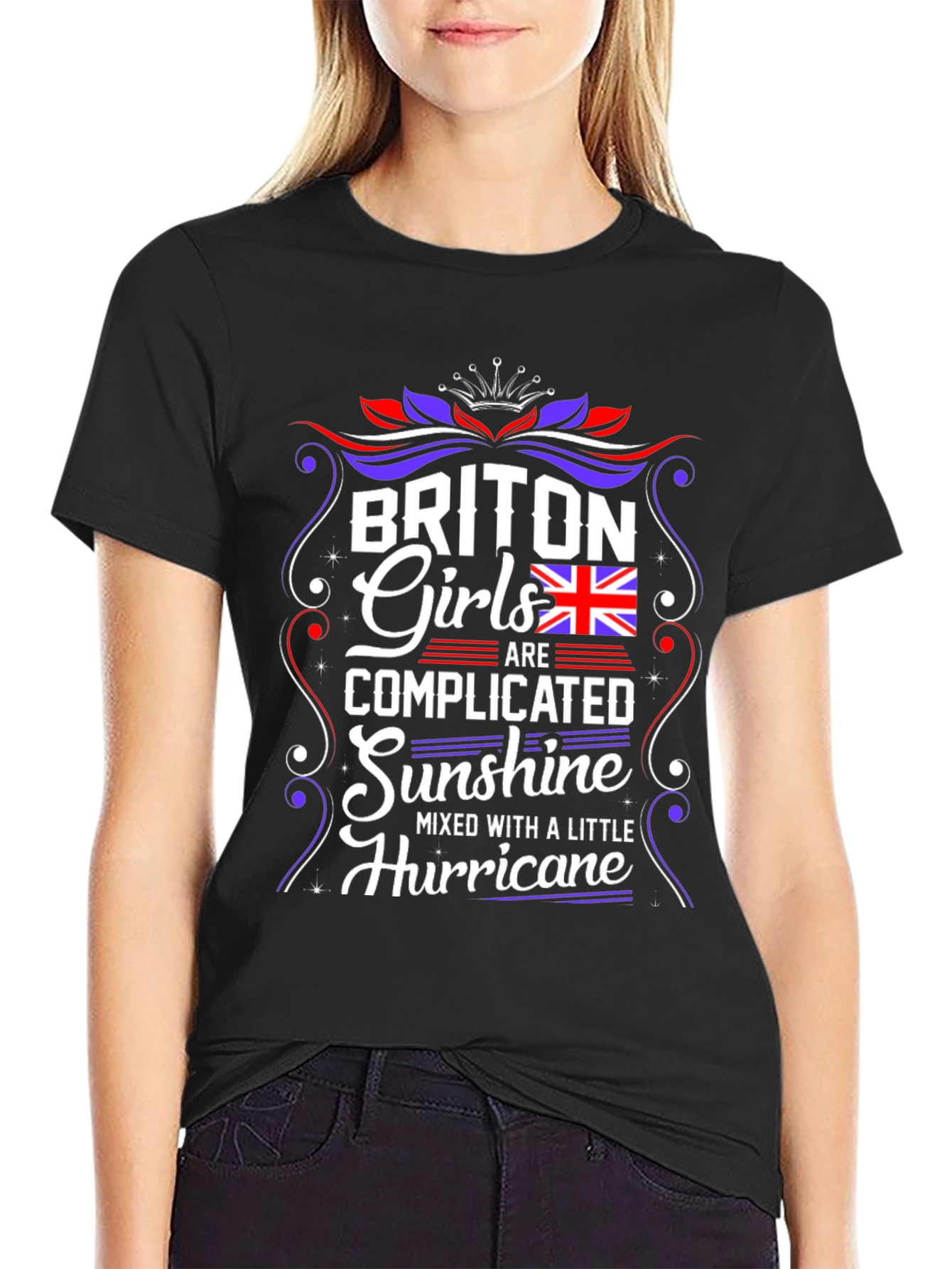 Briton Girls Complicated T-Shirt - Sunshine Hurricane Mix