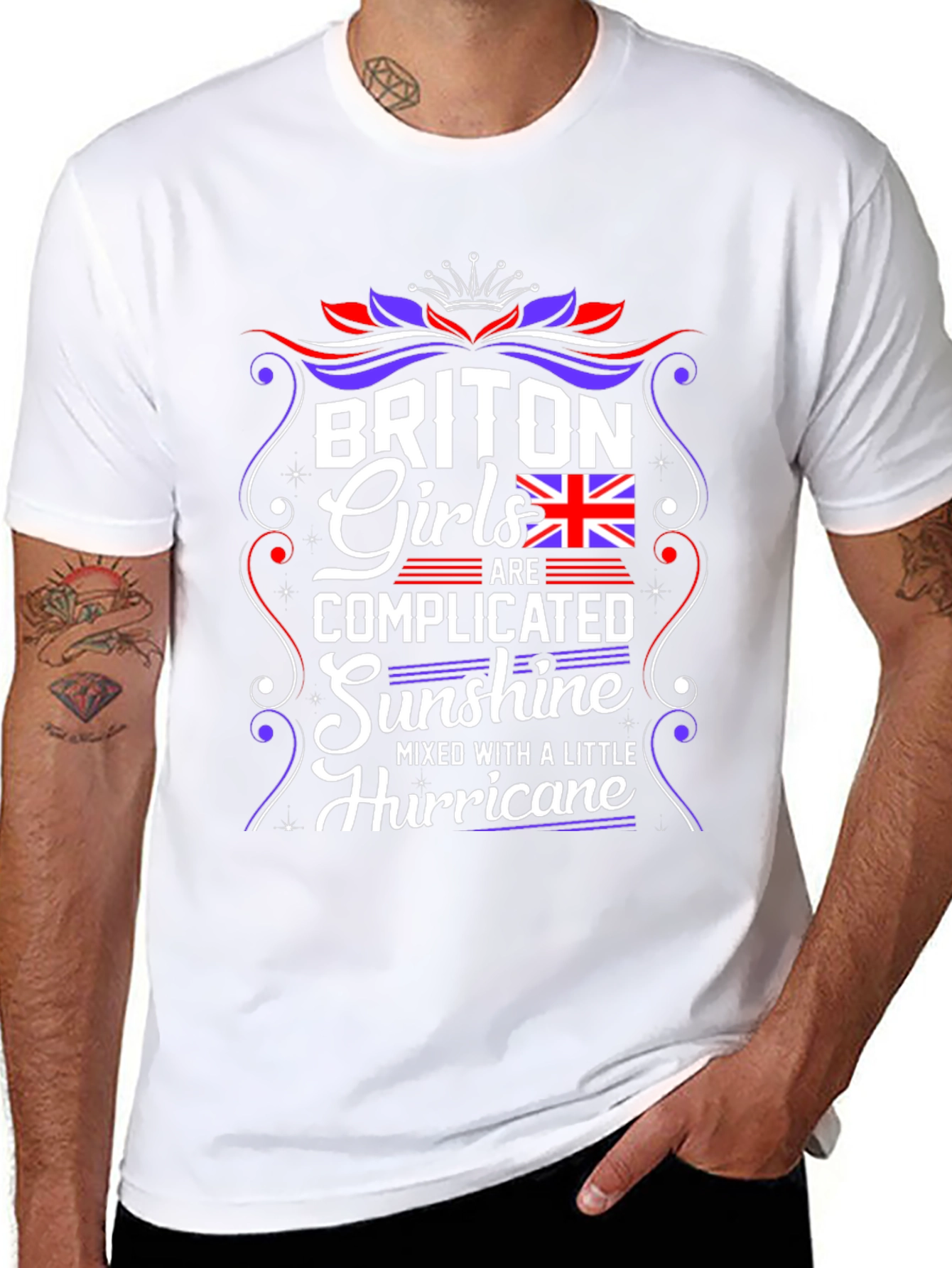 Briton Girls Complicated T-Shirt - Sunshine Hurricane Mix
