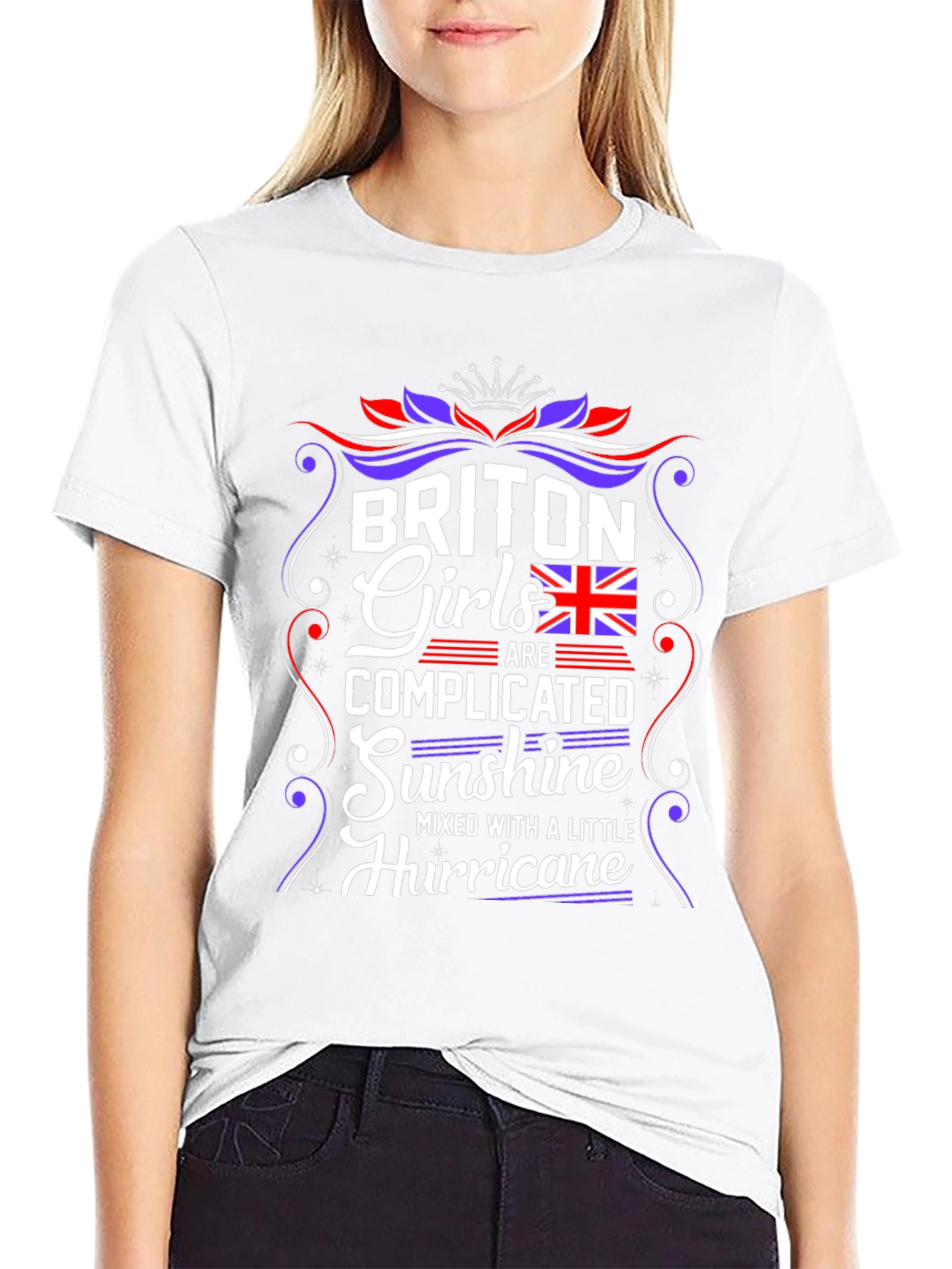 Briton Girls Complicated T-Shirt - Sunshine Hurricane Mix