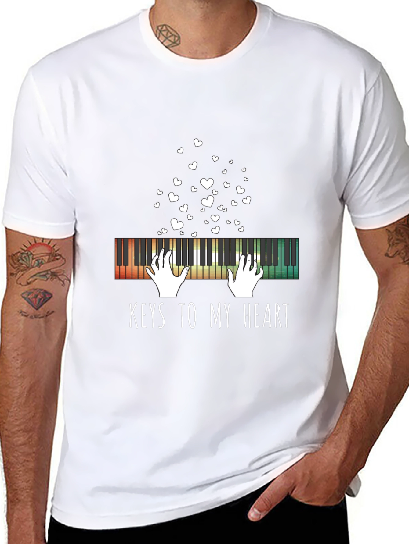 Keys To My Heart Piano T-Shirt