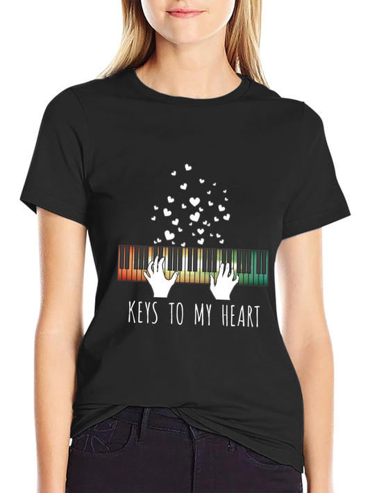 Keys To My Heart Piano T-Shirt