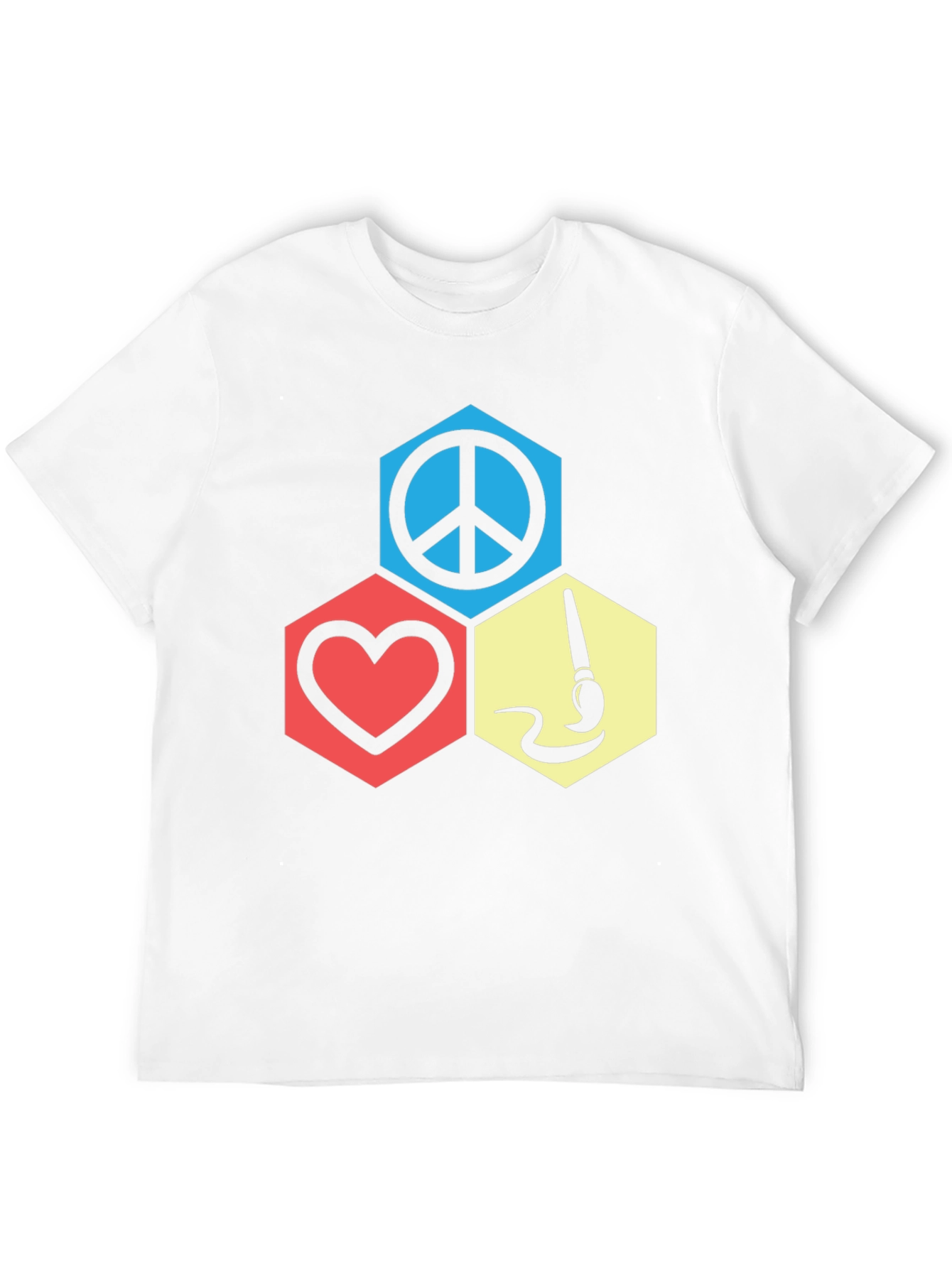 Peace Love Art Graphic T-Shirt