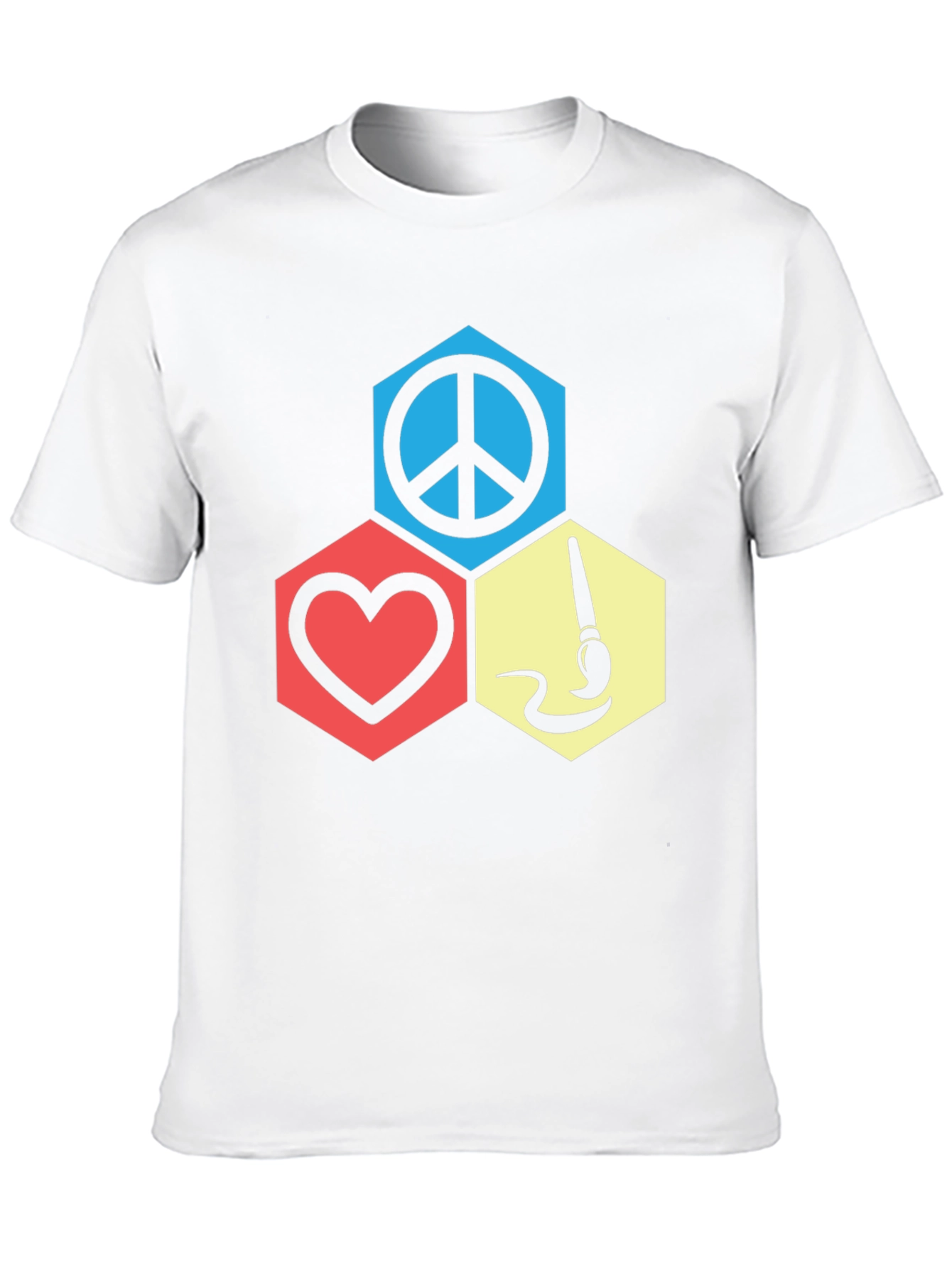Peace Love Art Graphic T-Shirt