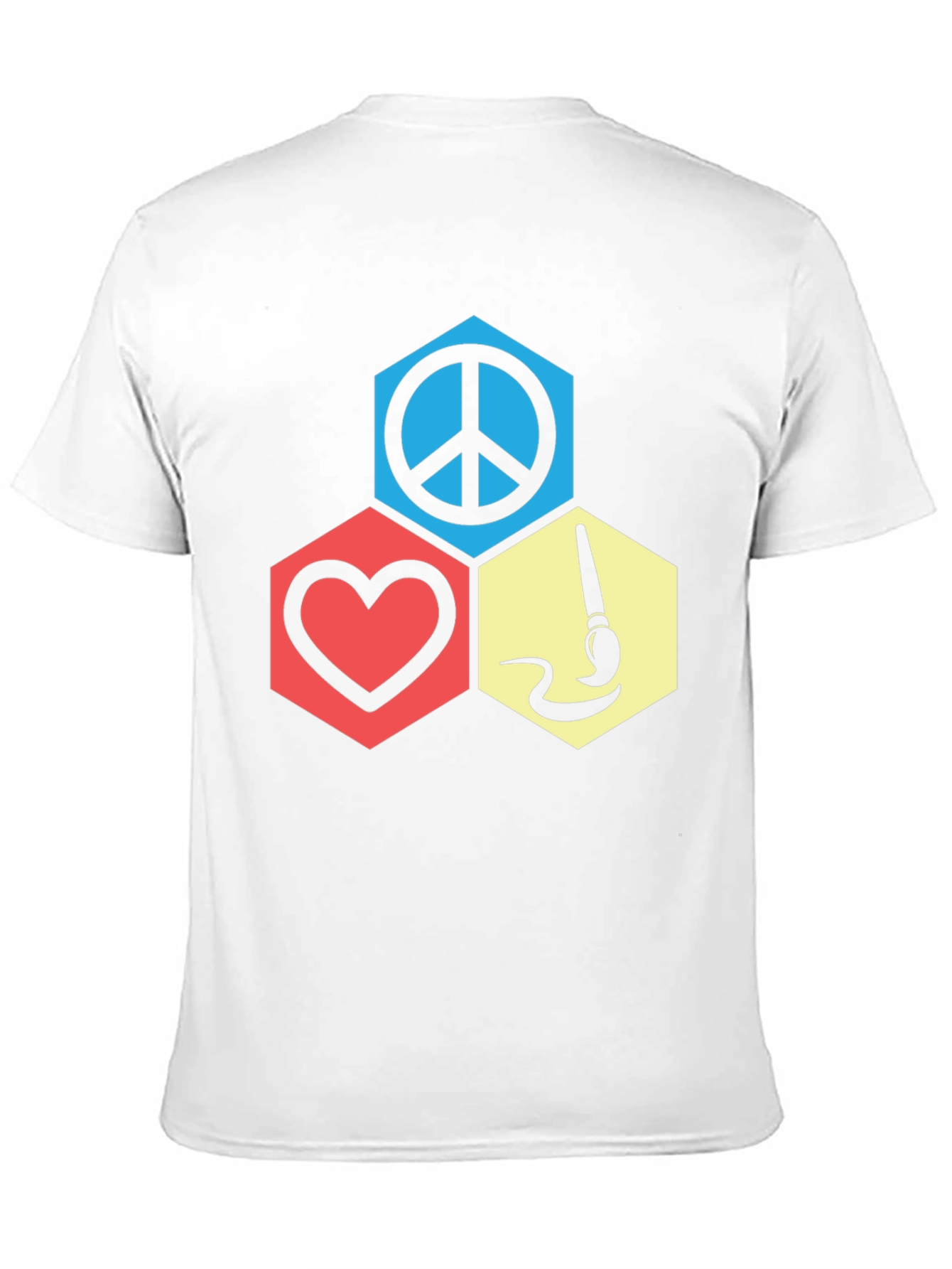 Peace Love Art Graphic T-Shirt