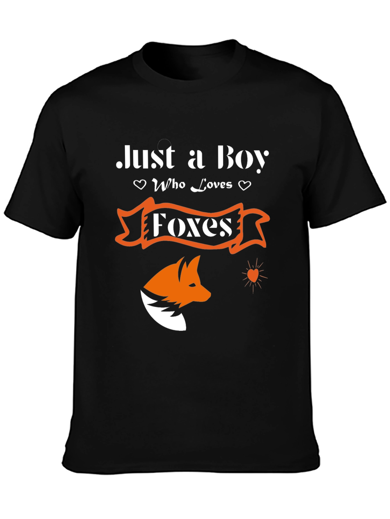Just a Boy Who Loves Foxes - Graphic T-Shirt