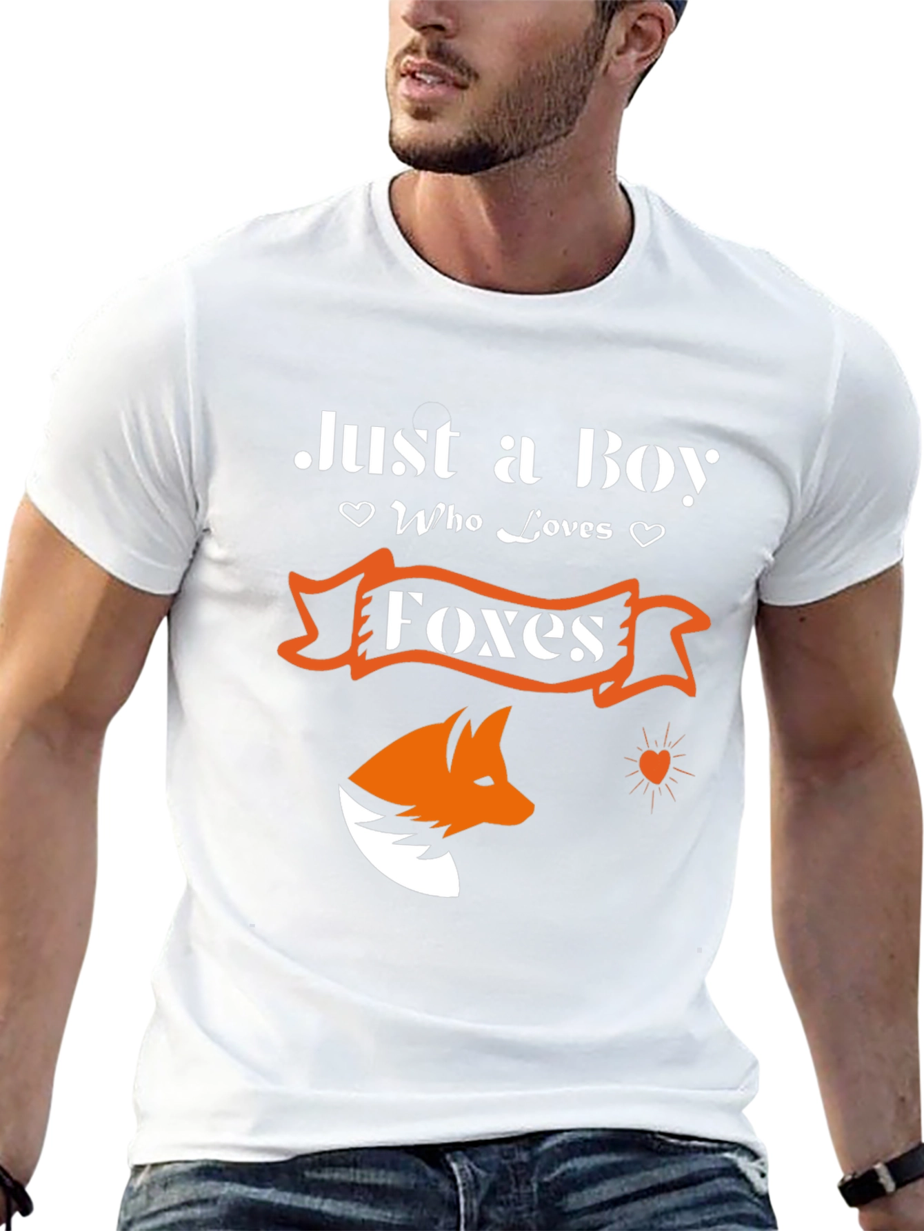 Just a Boy Who Loves Foxes - Graphic T-Shirt