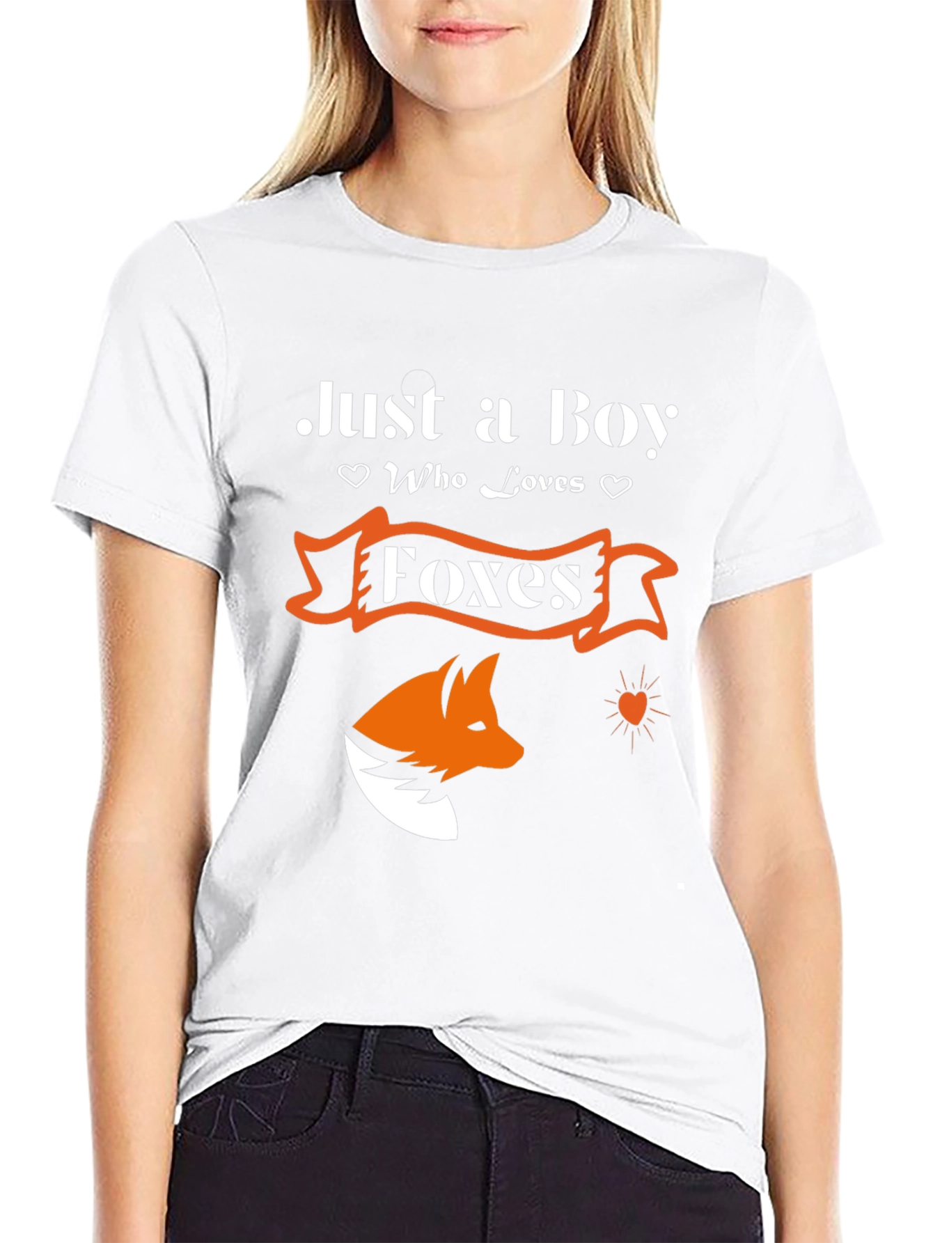 Just a Boy Who Loves Foxes - Graphic T-Shirt