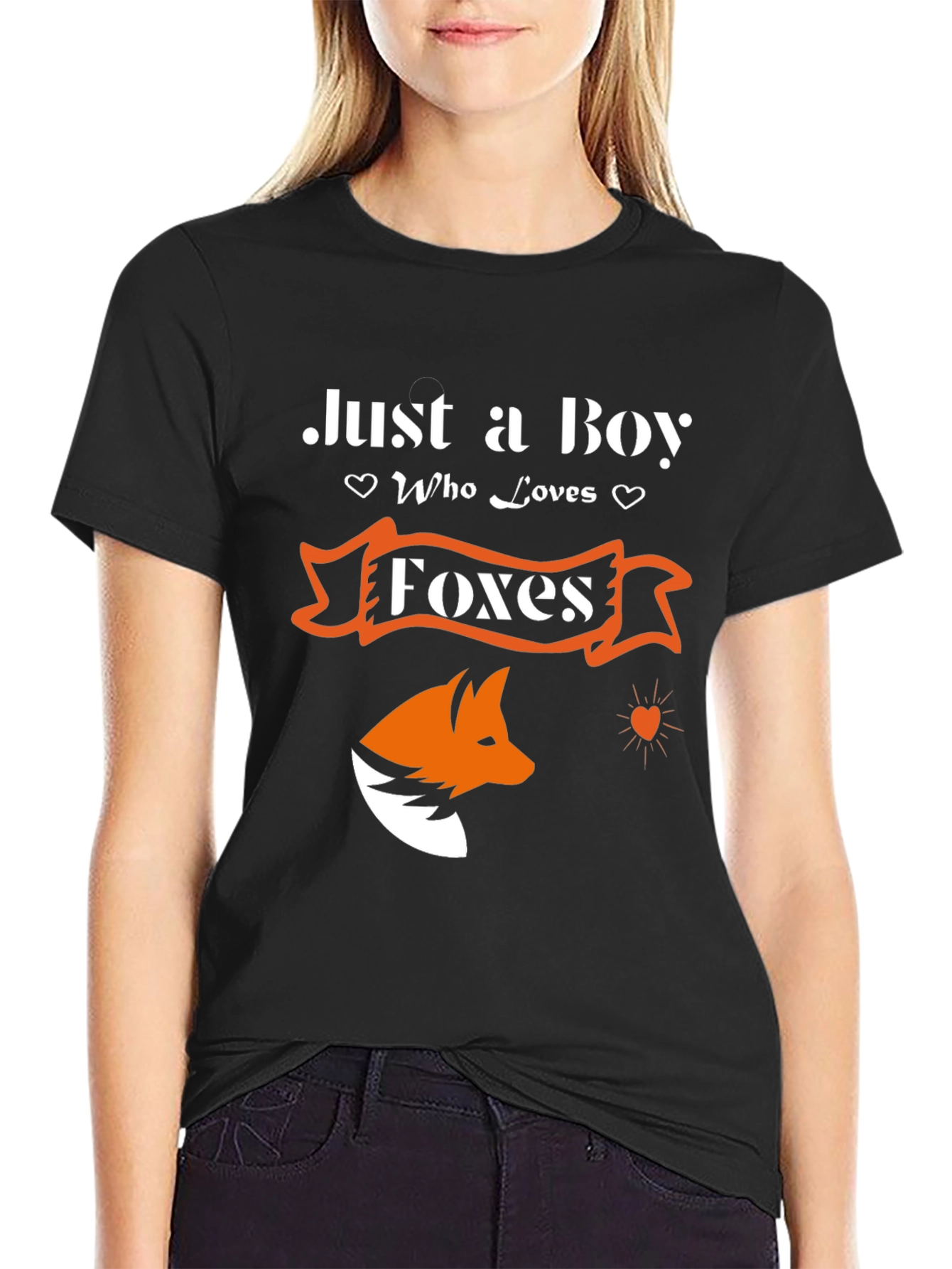 Just a Boy Who Loves Foxes - Graphic T-Shirt