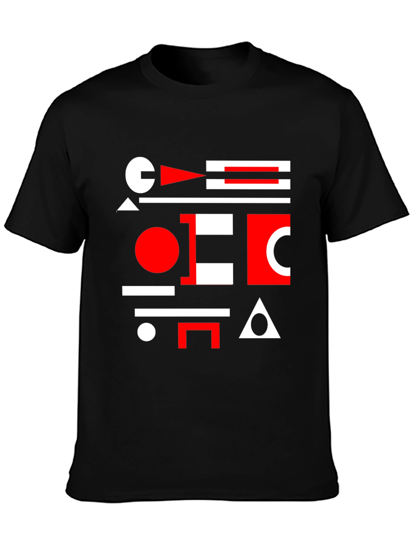 Geometric Shapes Graphic Tee - Modern Art Shirt