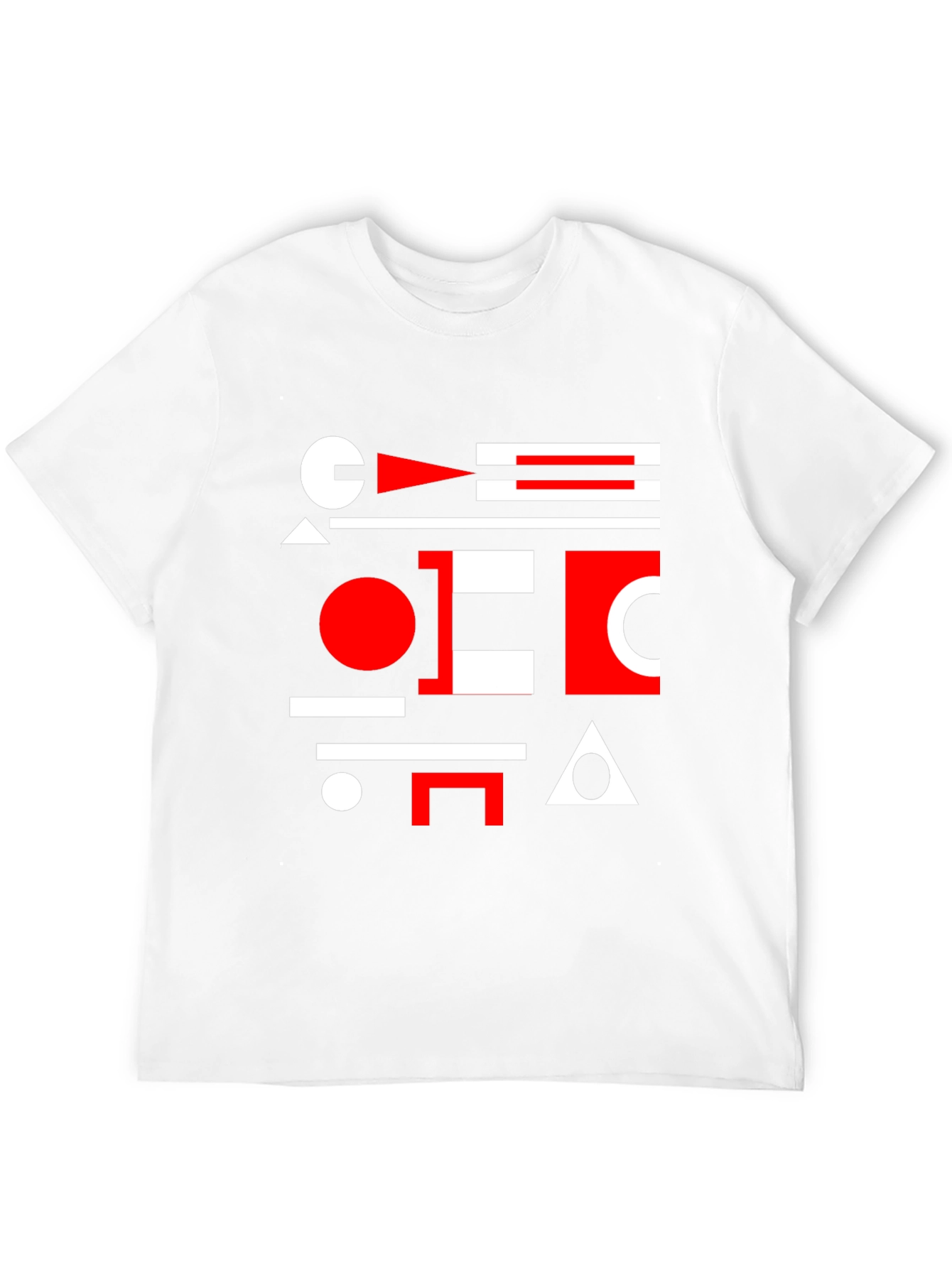Geometric Shapes Graphic Tee - Modern Art Shirt