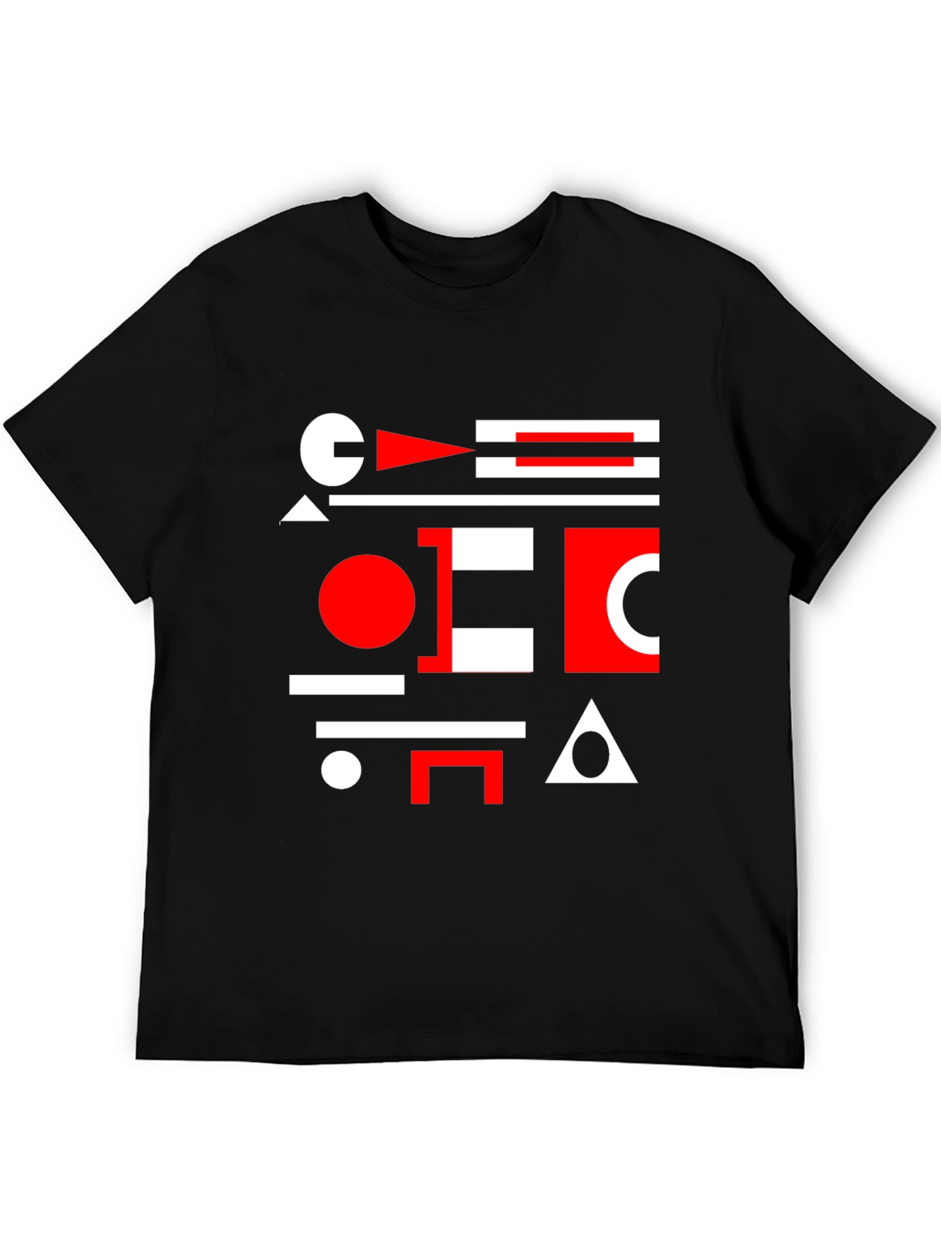 Geometric Shapes Graphic Tee - Modern Art Shirt