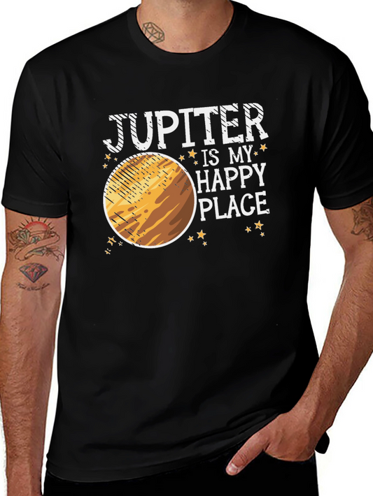 Jupiter is My Happy Place Graphic Tee - Space Lover Shirt