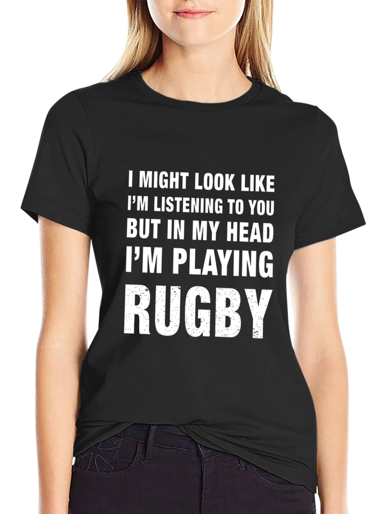 Rugby Player Mind T-Shirt - Funny Novelty Tee