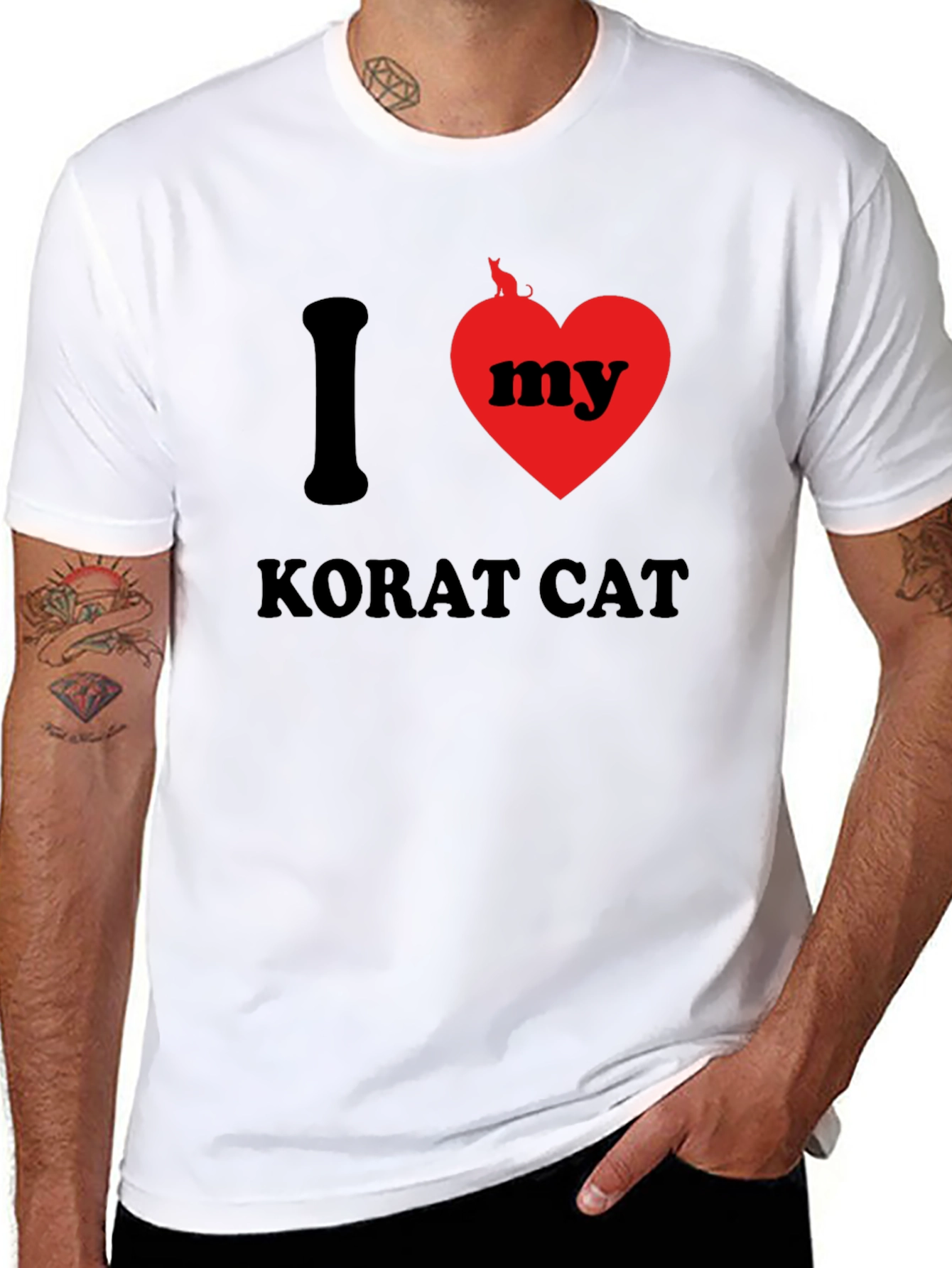 I Love My Korat Cat T-Shirt