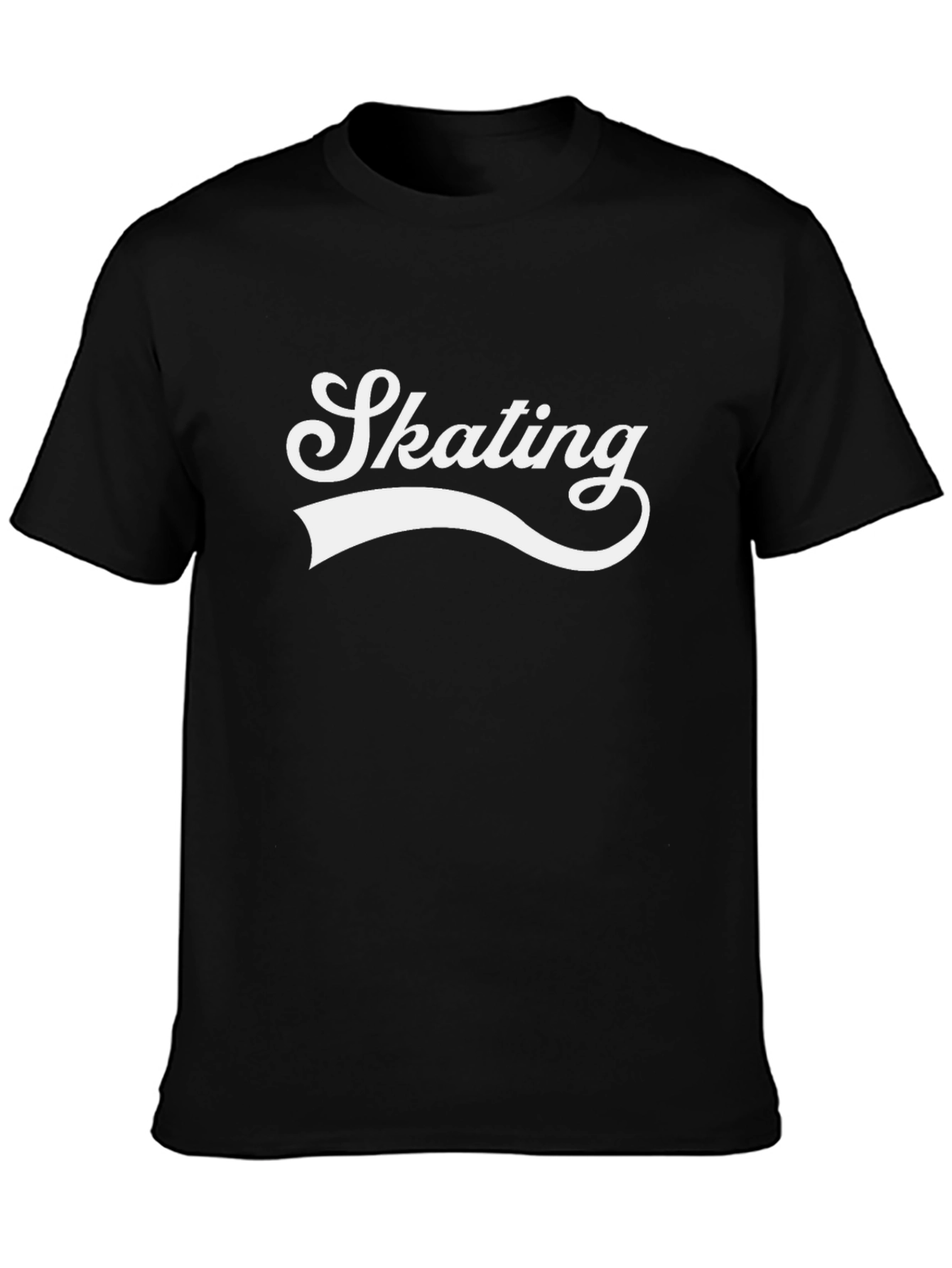 Skating Graphic Tee - Cool & Casual Black T-Shirt