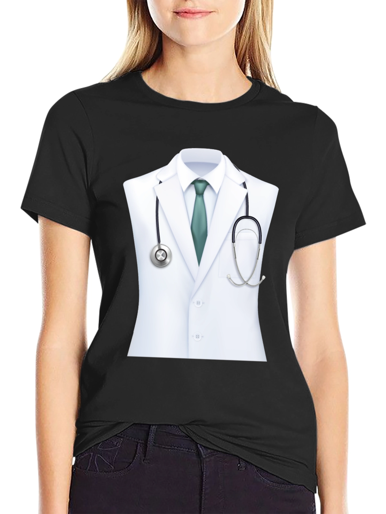 Novelty Doctor Coat T-Shirt - Costume Tee