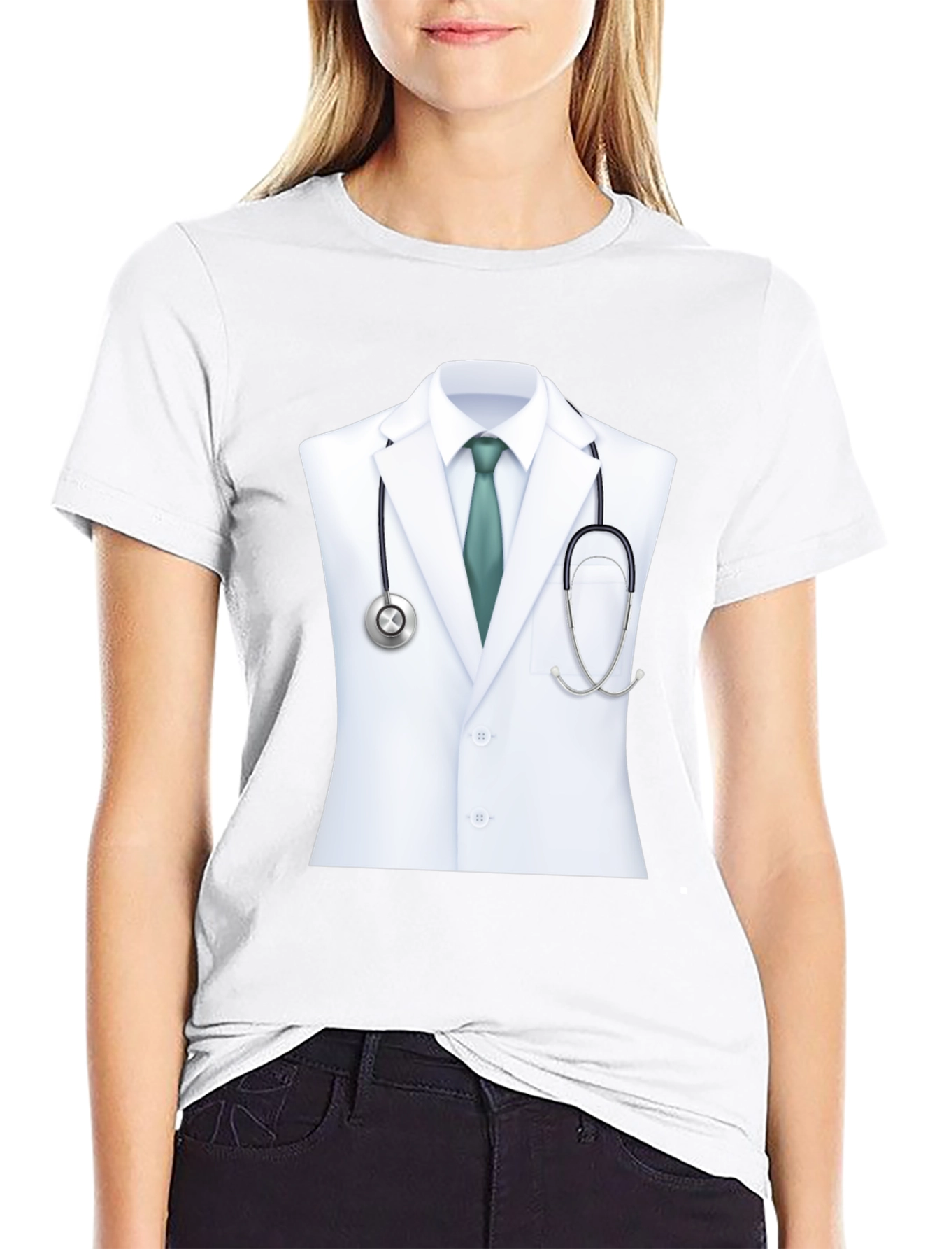 Novelty Doctor Coat T-Shirt - Costume Tee