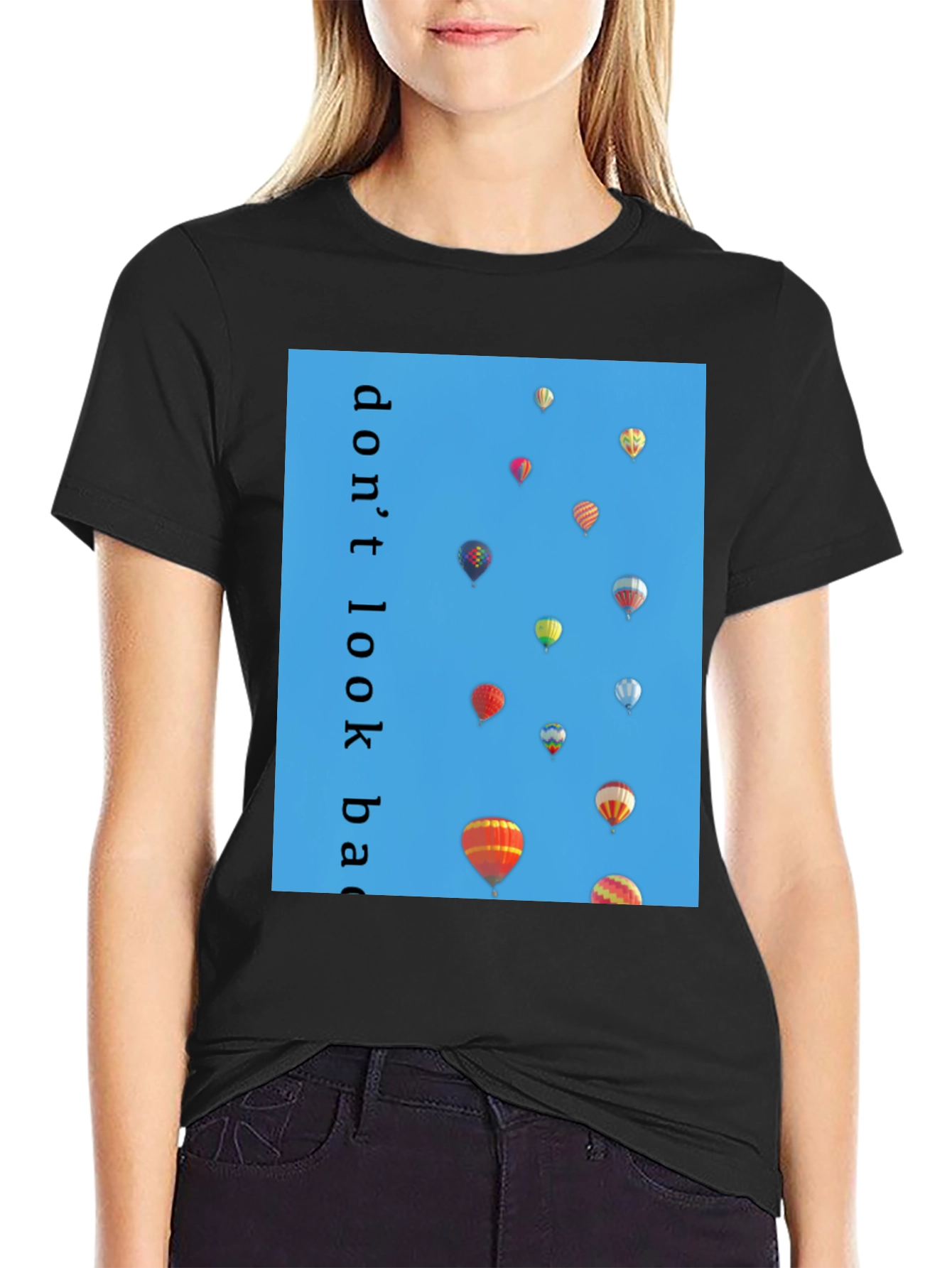 Dont Look Back Hot Air Balloon T-Shirt