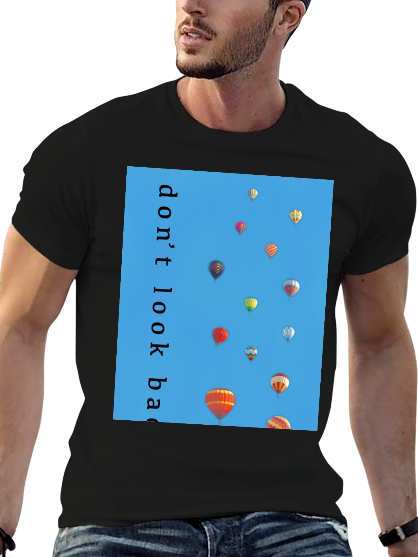 Dont Look Back Hot Air Balloon T-Shirt