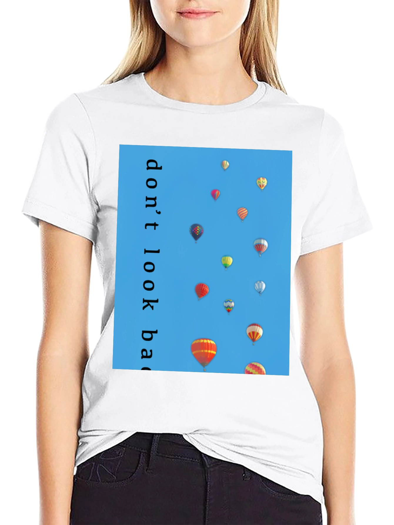Dont Look Back Hot Air Balloon T-Shirt