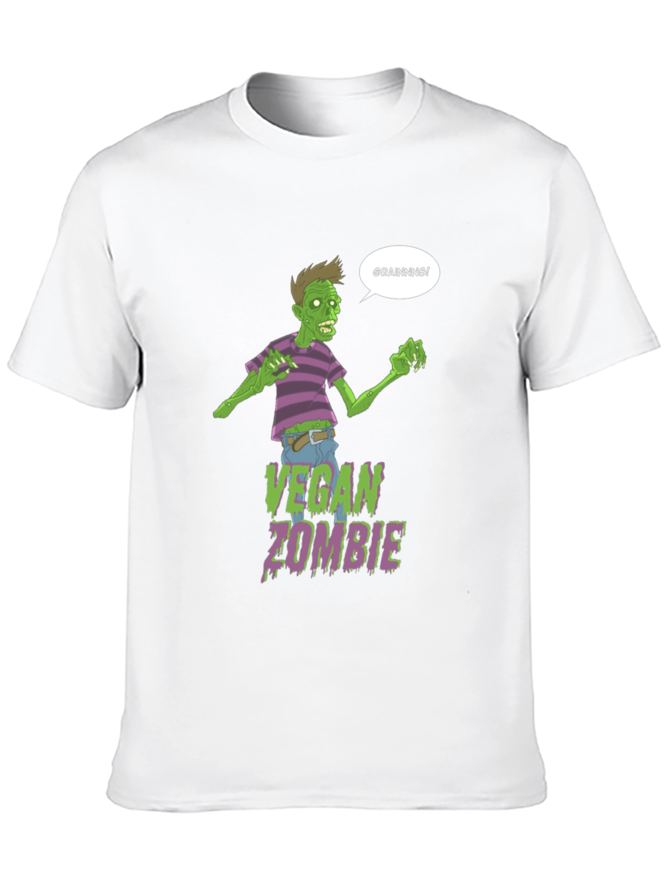 Vegan Zombie Brains T-Shirt Graphic Tee