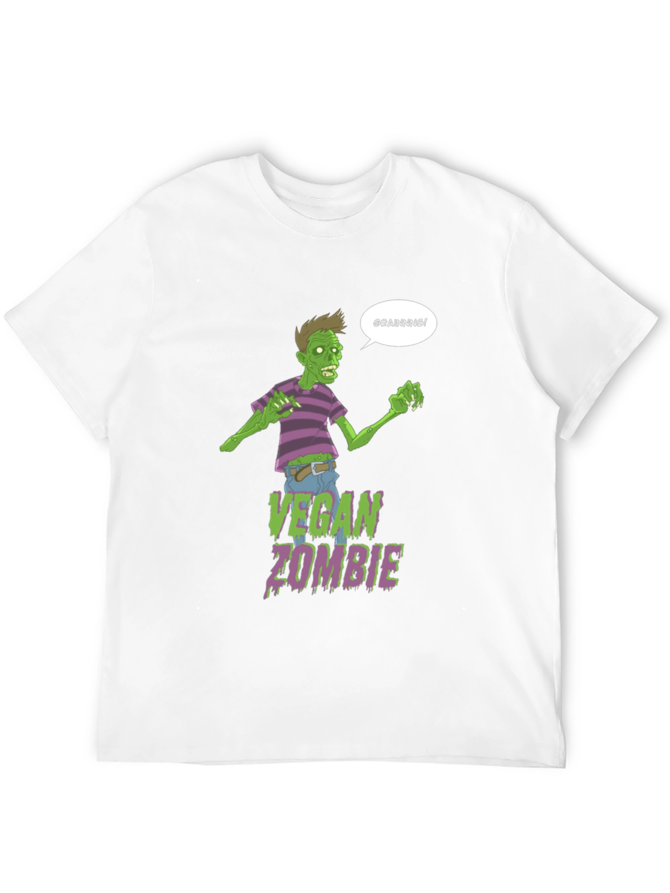 Vegan Zombie Brains T-Shirt Graphic Tee