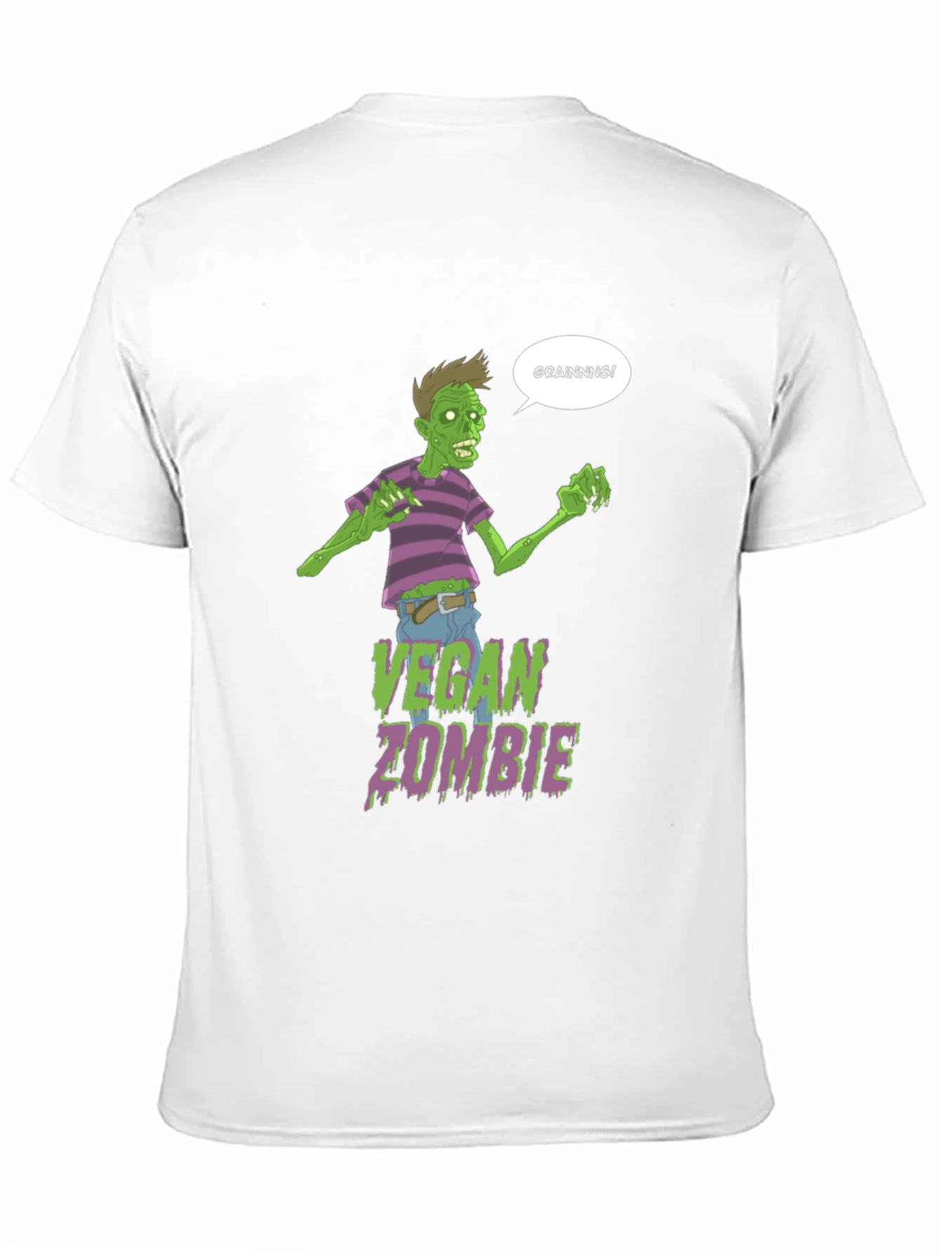 Vegan Zombie Brains T-Shirt Graphic Tee