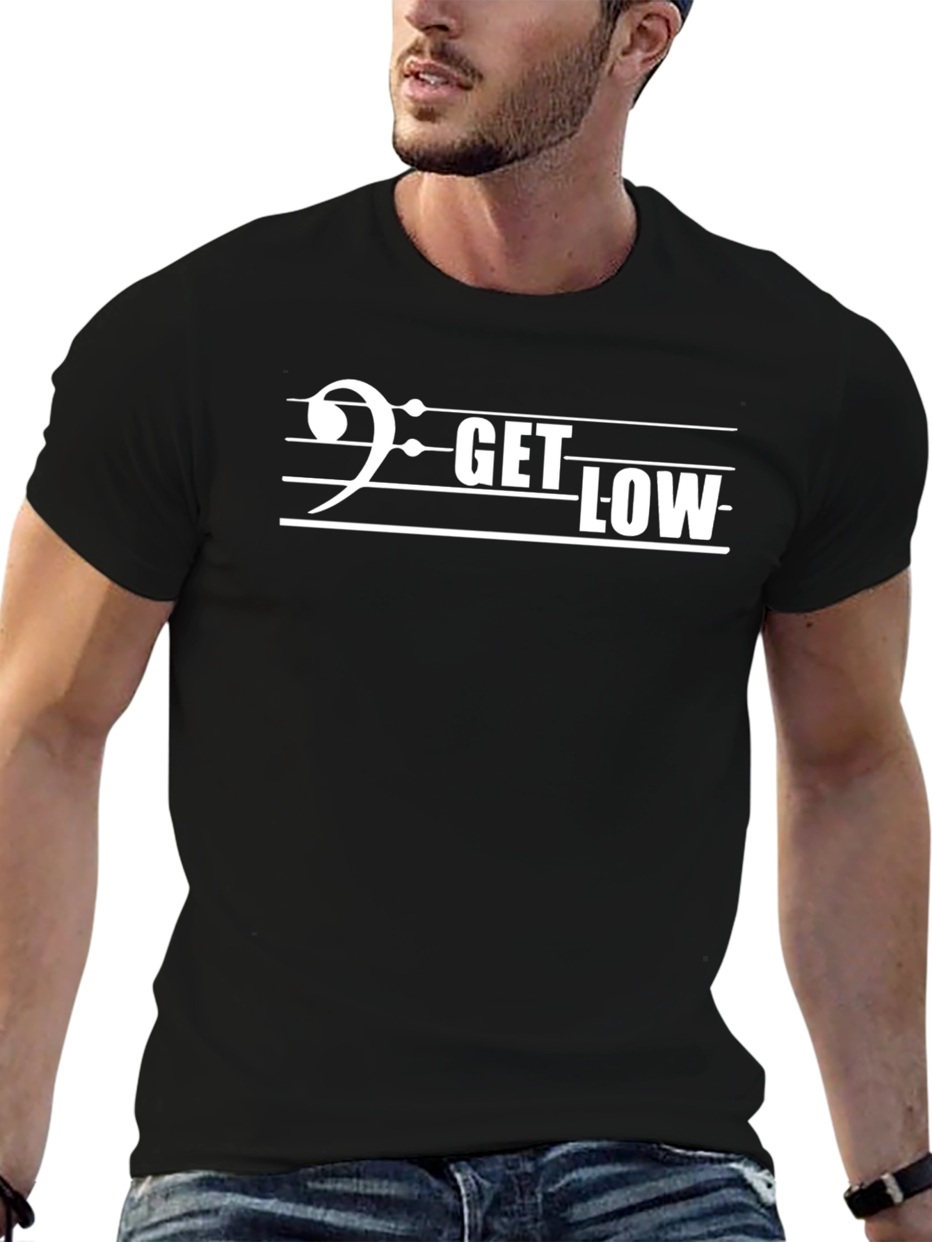 Get Low T-Shirt - Bass Clef Music Tee