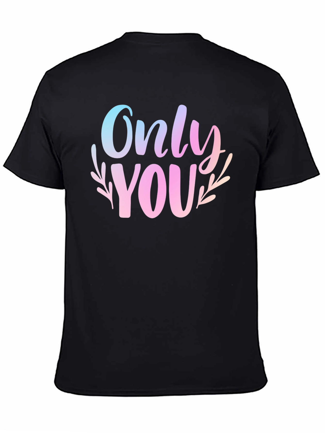 Only You Graphic Print Black T-Shirt