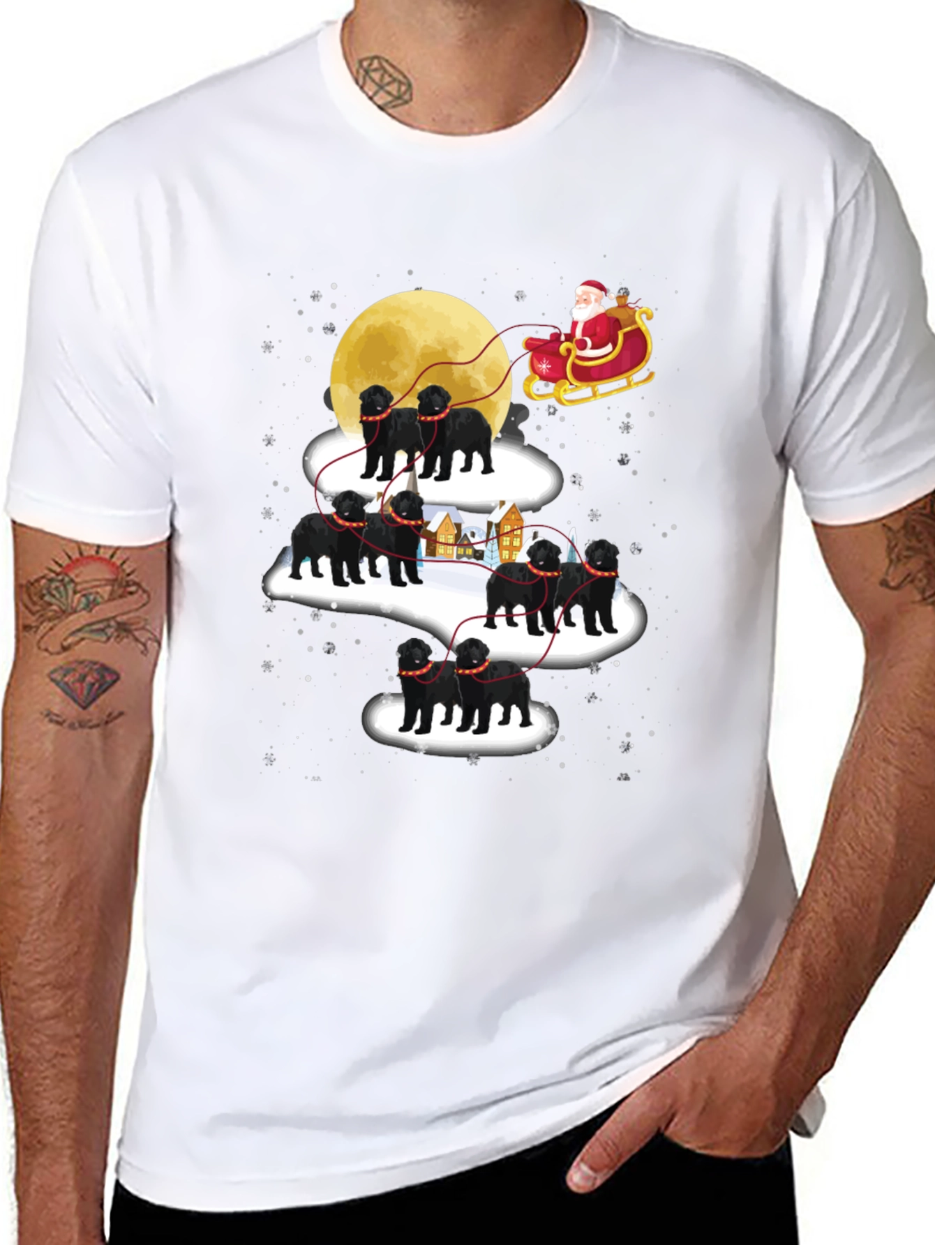 Christmas Dog Sled T-Shirt