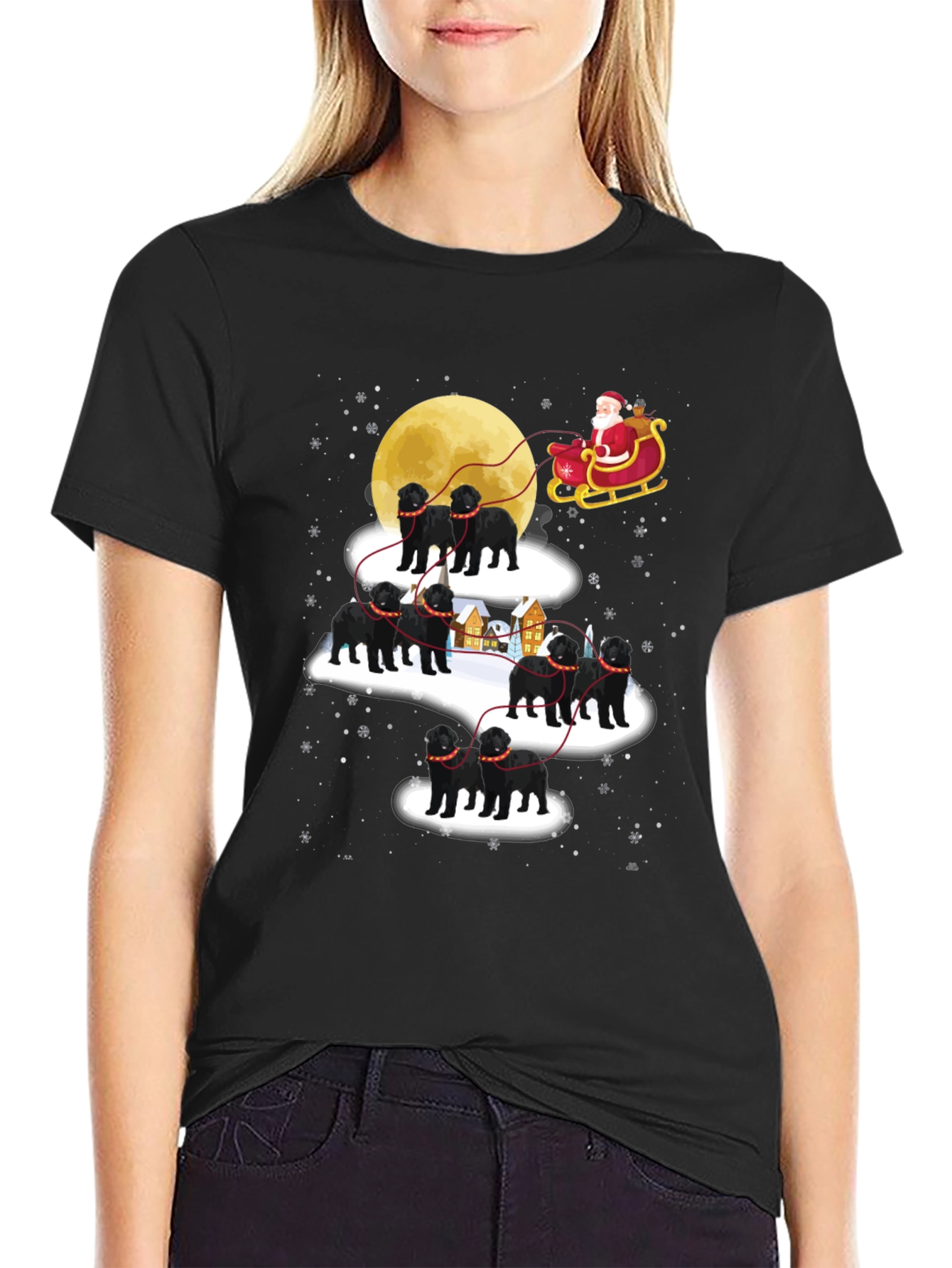 Christmas Dog Sled T-Shirt